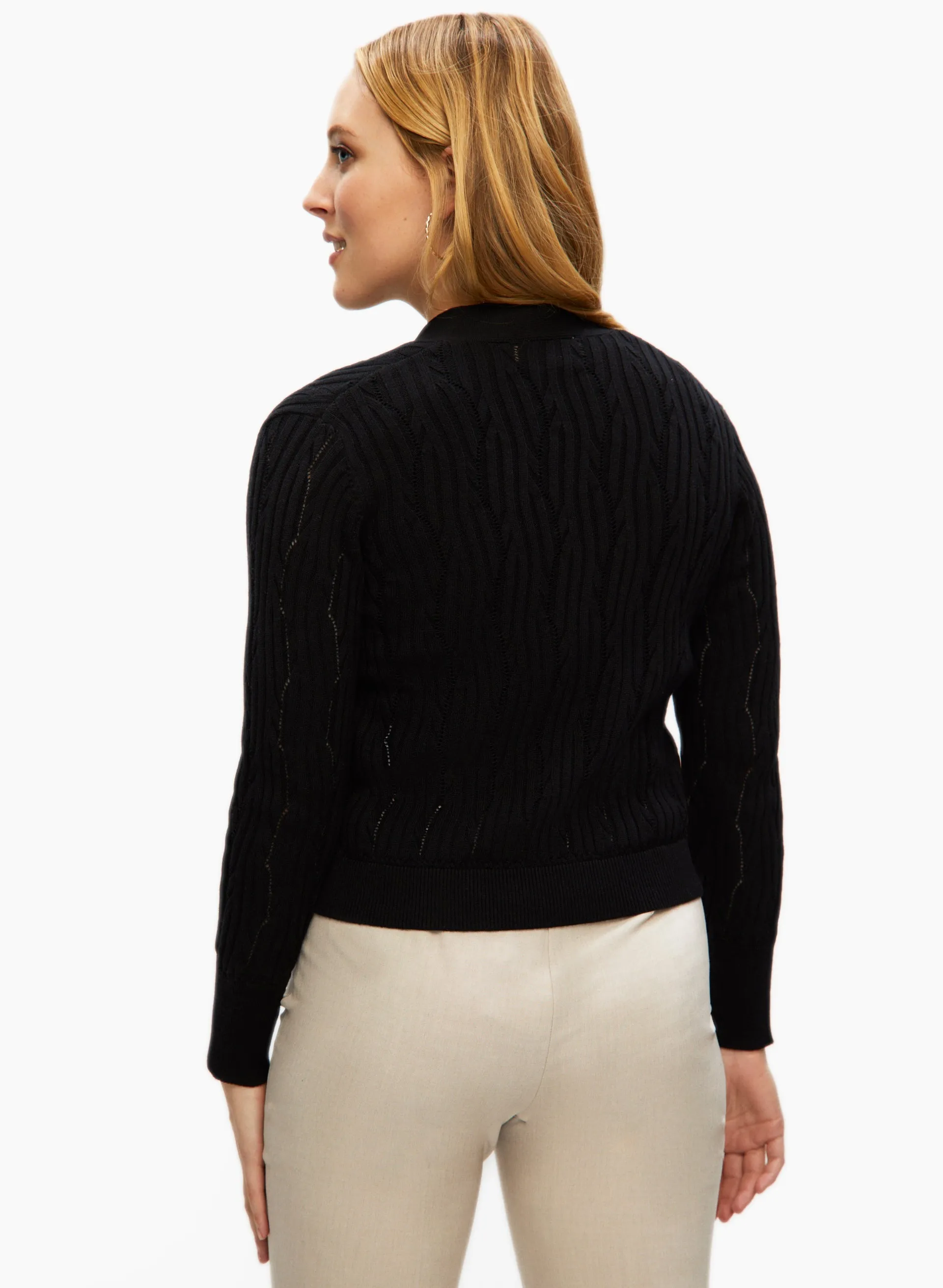 Pointelle Stitch Cardigan sold by Laura product image thumbnail 4