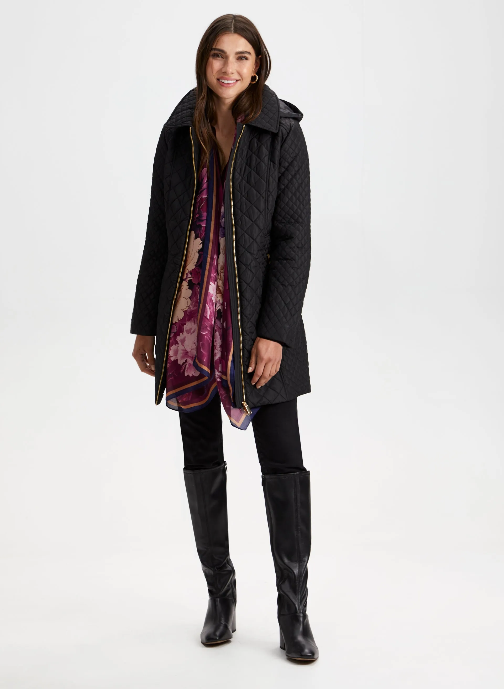 Diamond Quilted Coat sold by Laura product image thumbnail 3