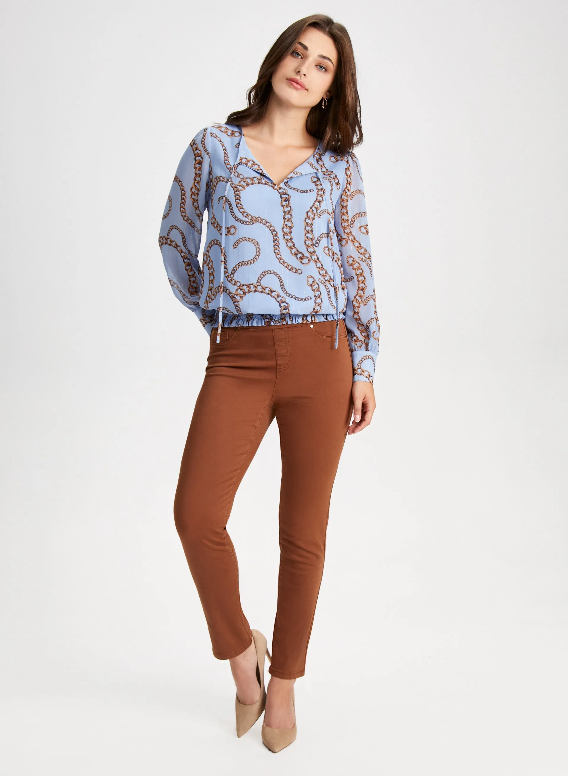 Pull-On Straight Leg Jeans sold by Laura product image thumbnail 3