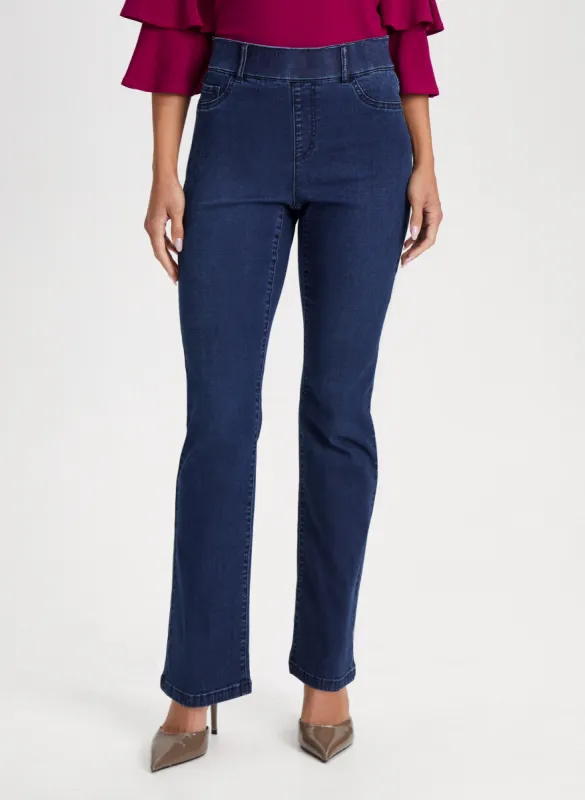 Pull-On Bootcut Jeans sold by Laura