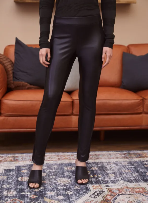 Vegan Leather Pull-On Leggings sold by Laura