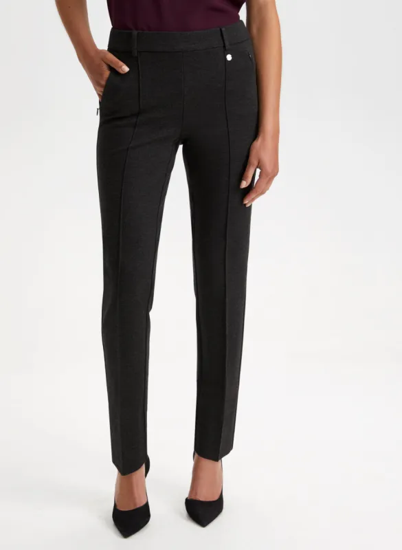 Pull-On Split Hem Pants sold by Laura