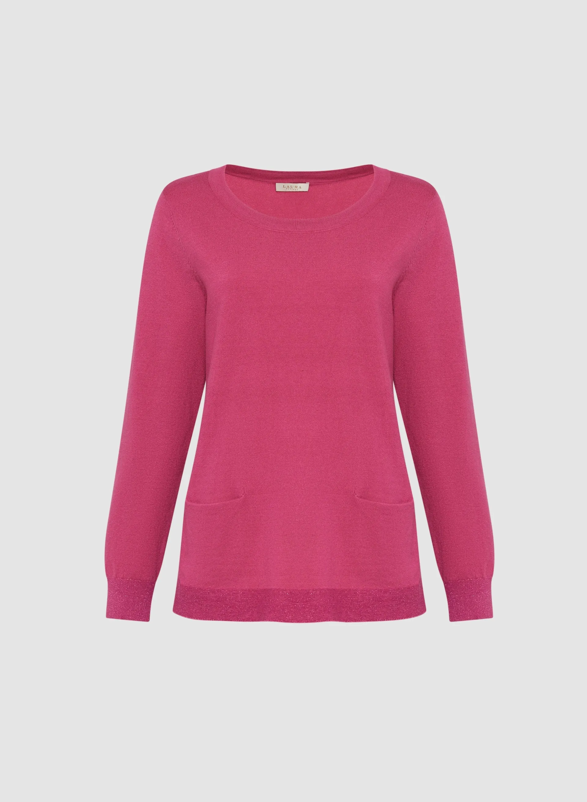 Glitter Trim Crew Neck Sweater sold by Laura product image thumbnail 5