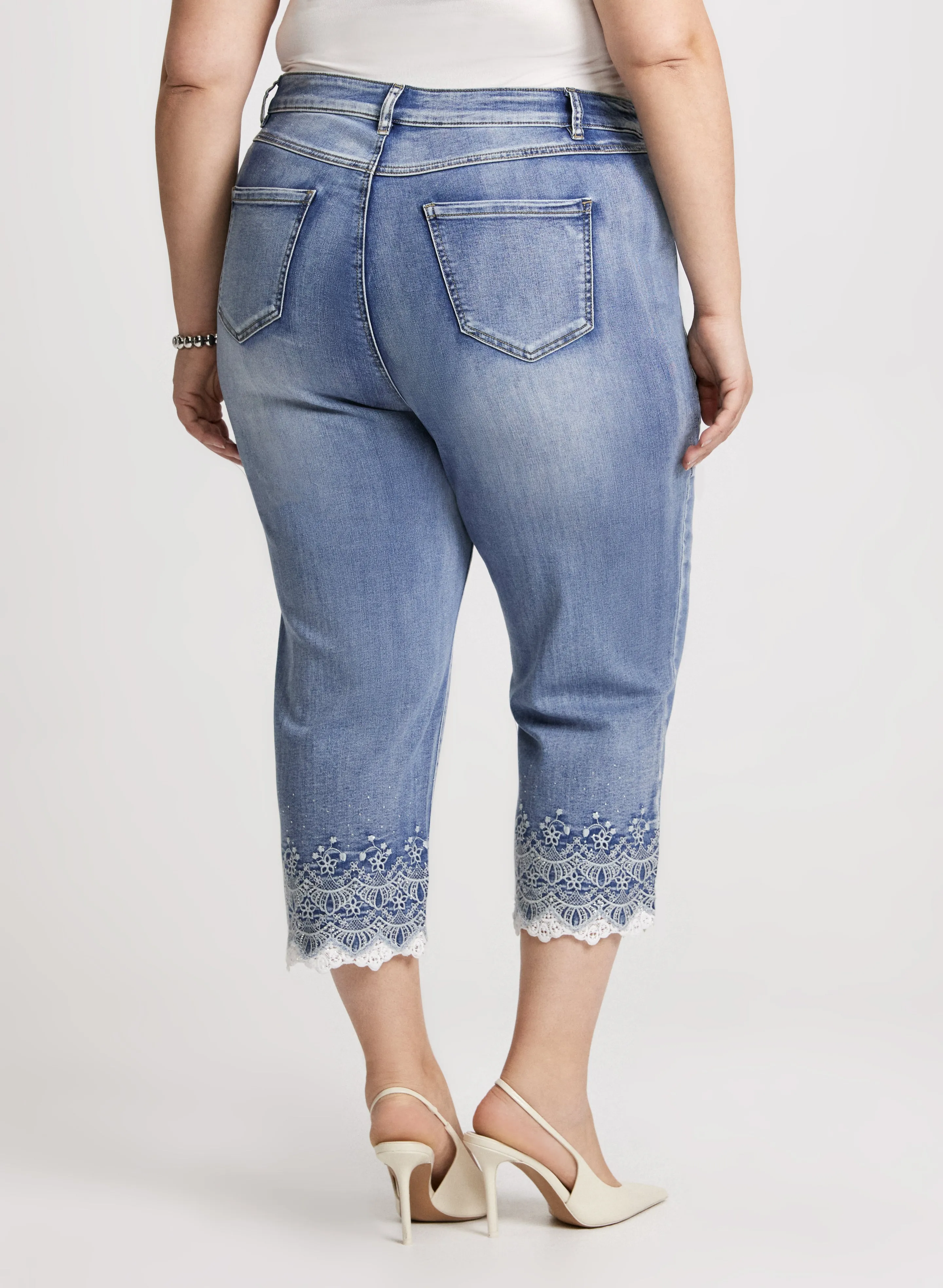 Embellished Denim Capris sold by Laura product image thumbnail 2