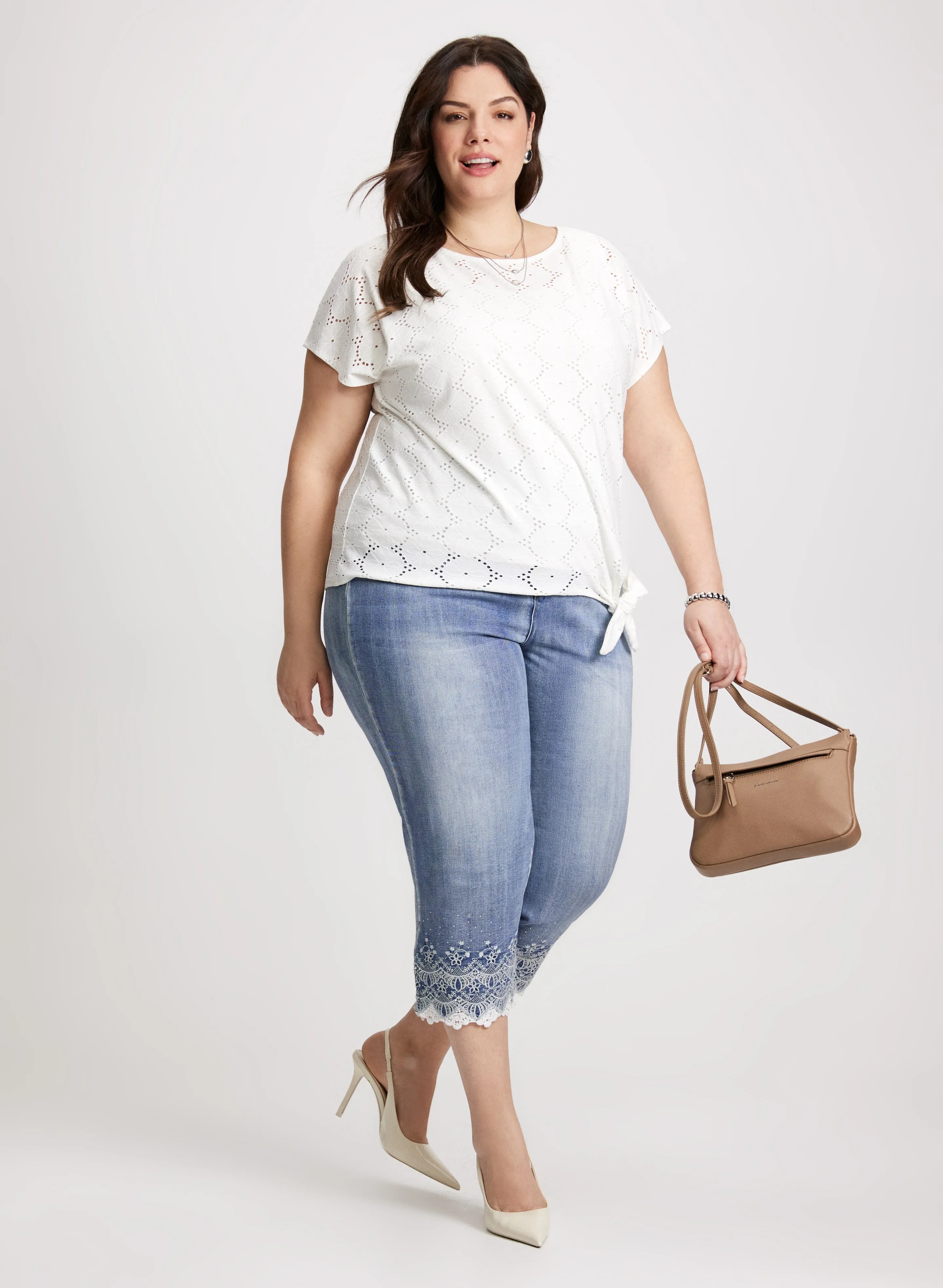 Embellished Denim Capris sold by Laura product image thumbnail 3