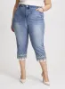Embellished Denim Capris sold by Laura