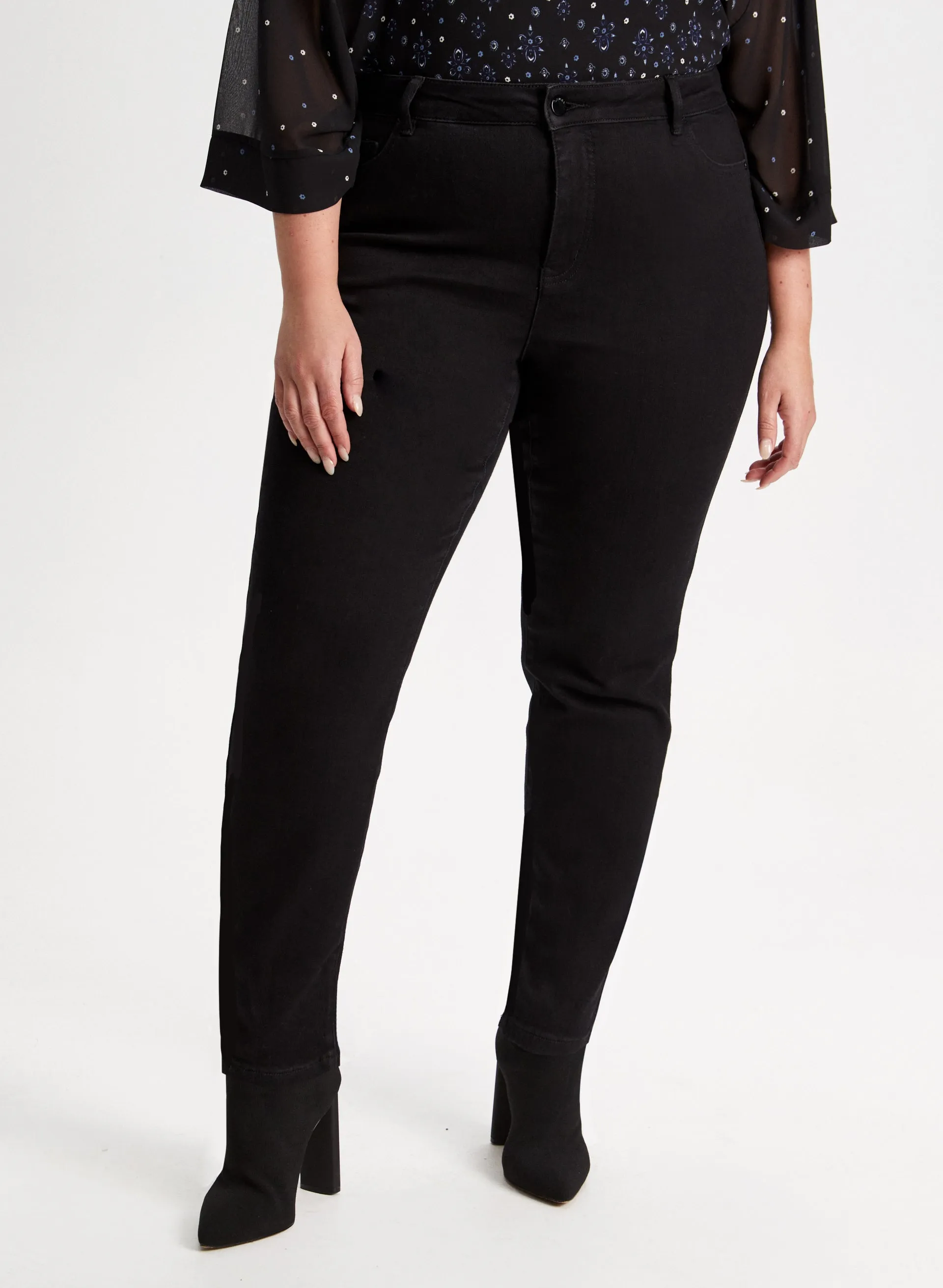 Essential High Rise Slim Leg Jeans sold by Laura