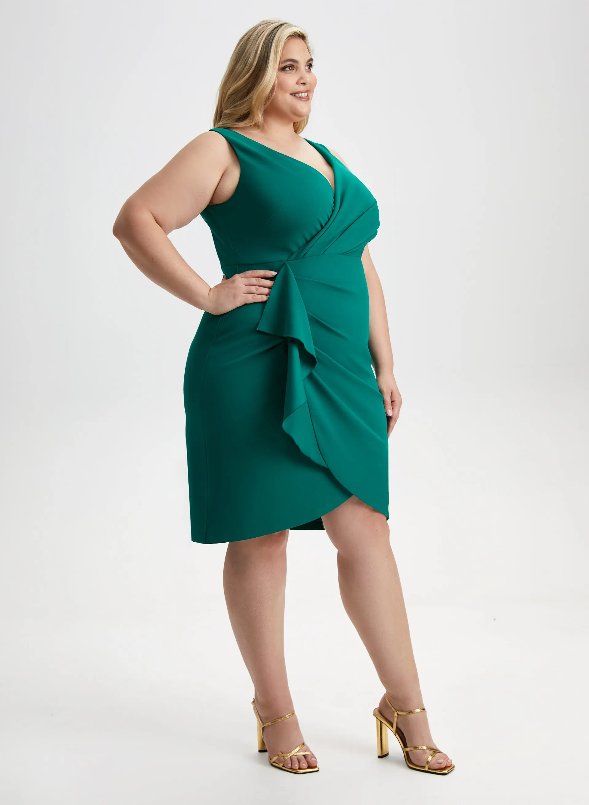 Sleeveless Wrap-Style Dress sold by Laura product image thumbnail 2