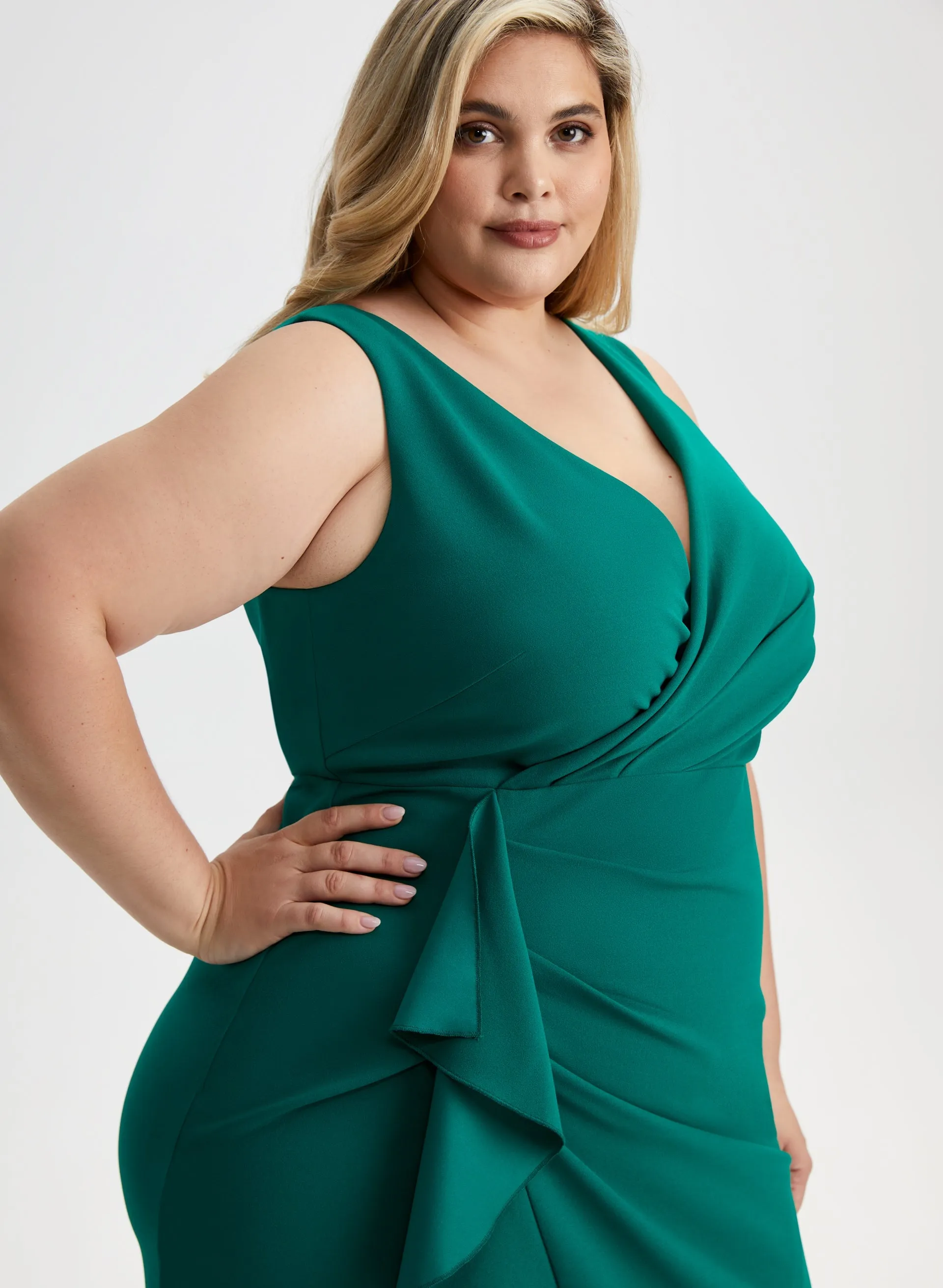 Sleeveless Wrap-Style Dress sold by Laura product image thumbnail 4