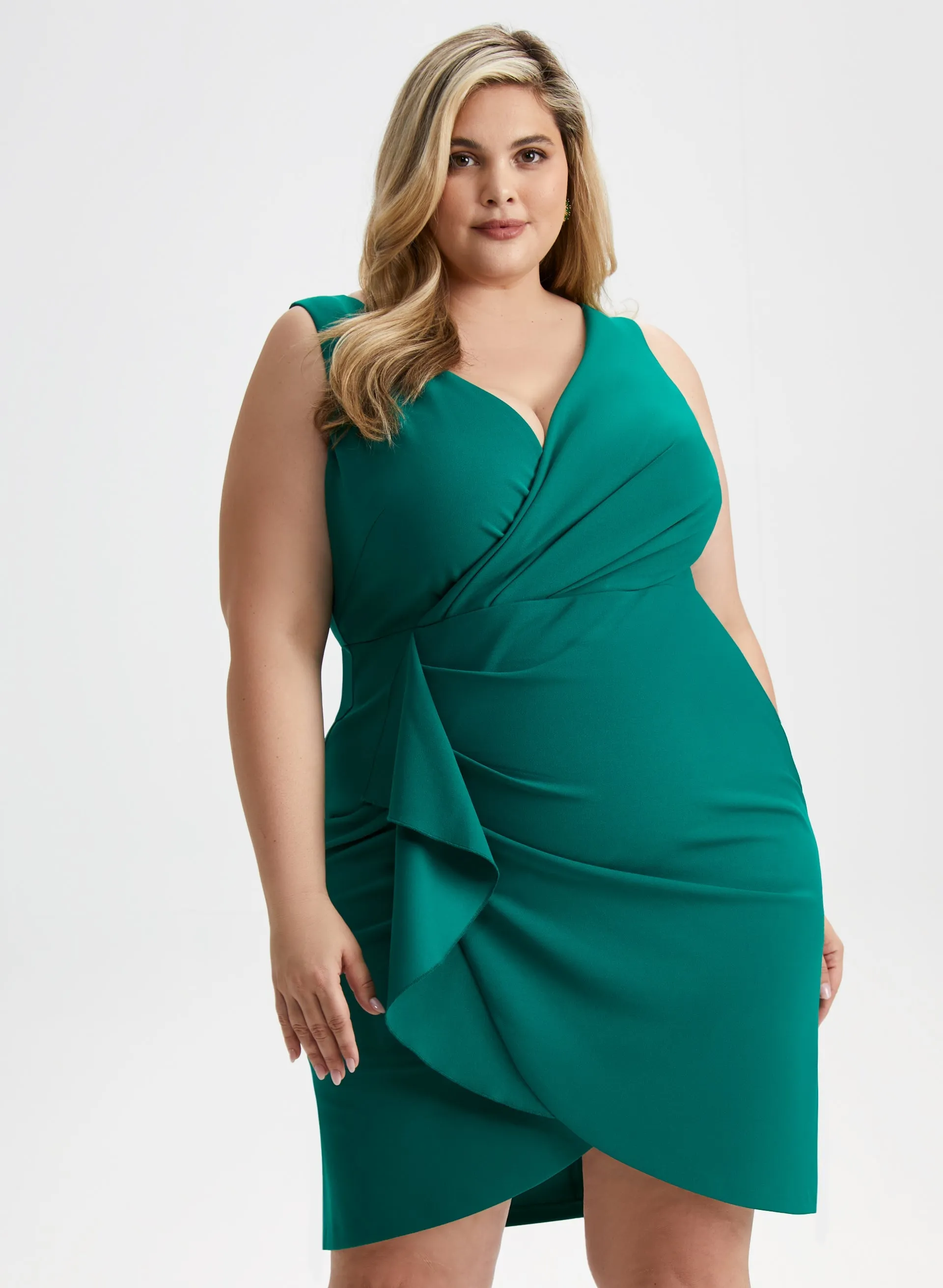 Sleeveless Wrap-Style Dress sold by Laura product image thumbnail 5