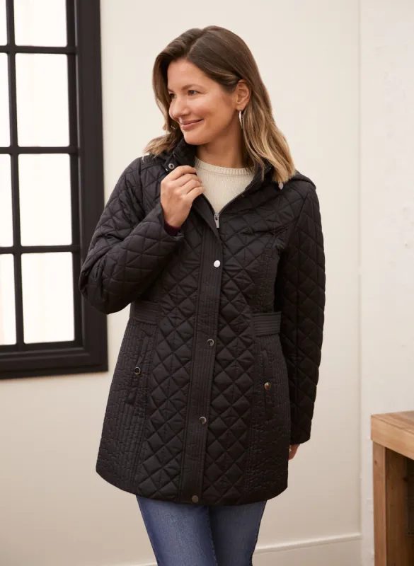 Quilted Vegan Down Coat sold by Laura