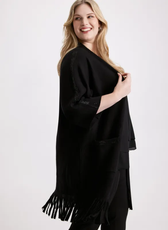 Fringe Hem Cardigan sold by Laura