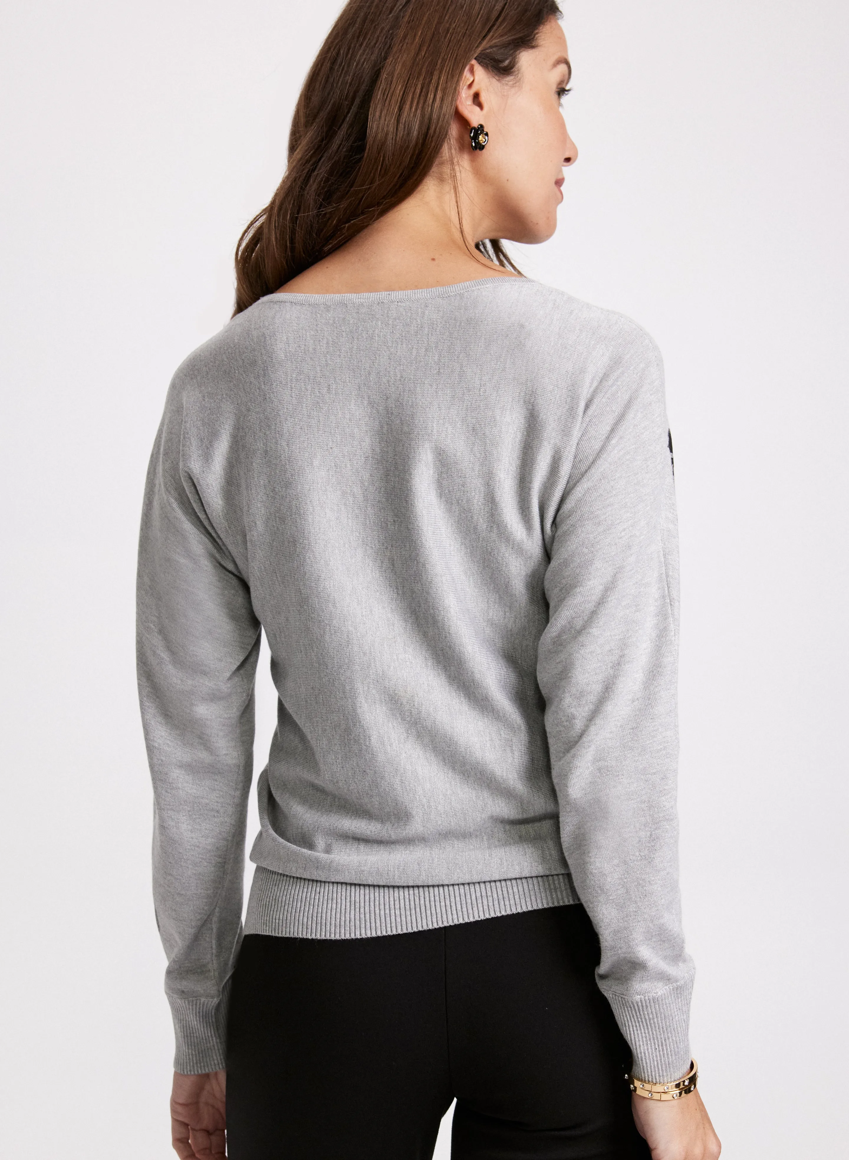 Lace Print Knit Sweater sold by Laura product image thumbnail 4