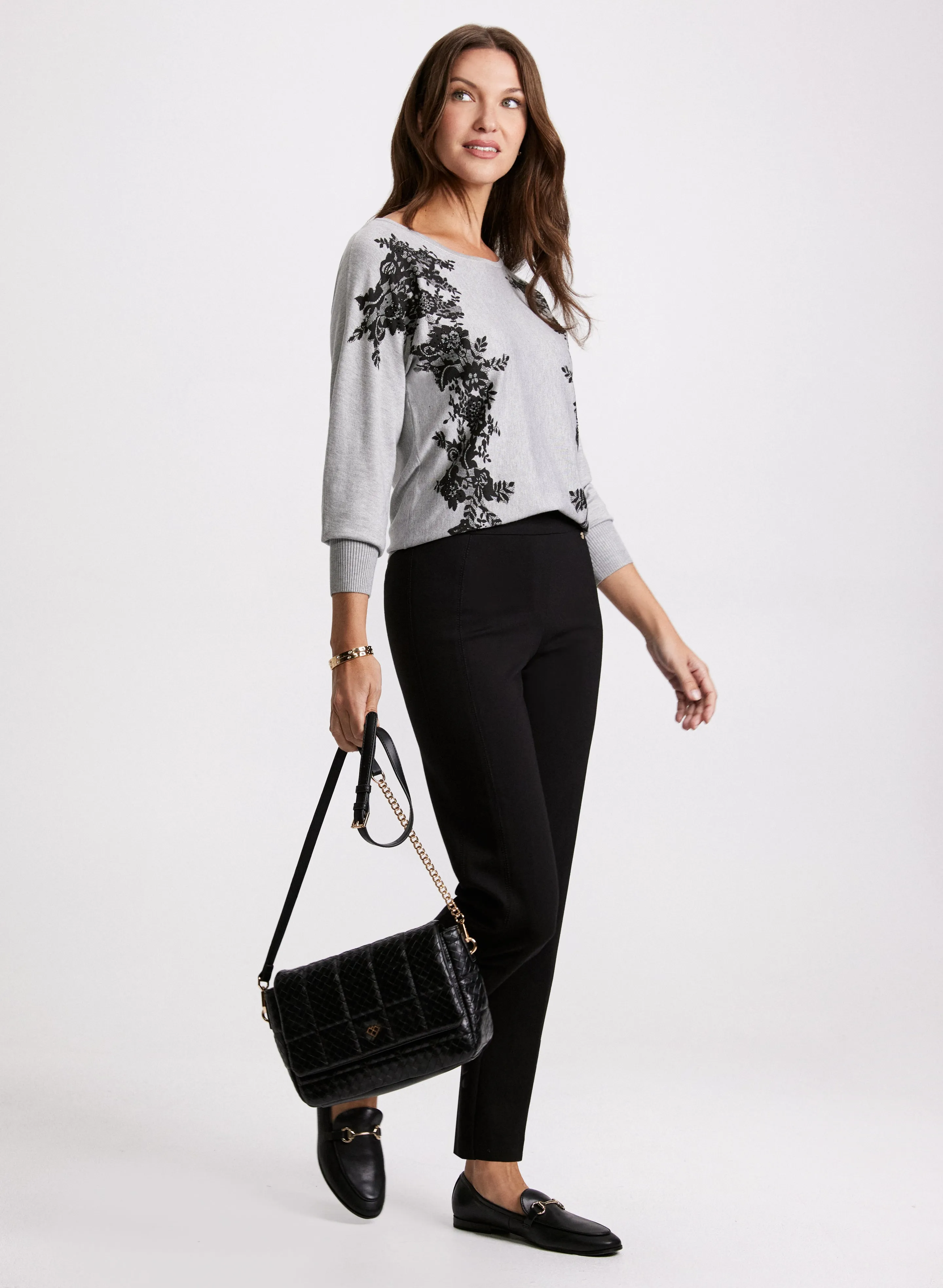 Lace Print Knit Sweater sold by Laura product image thumbnail 3