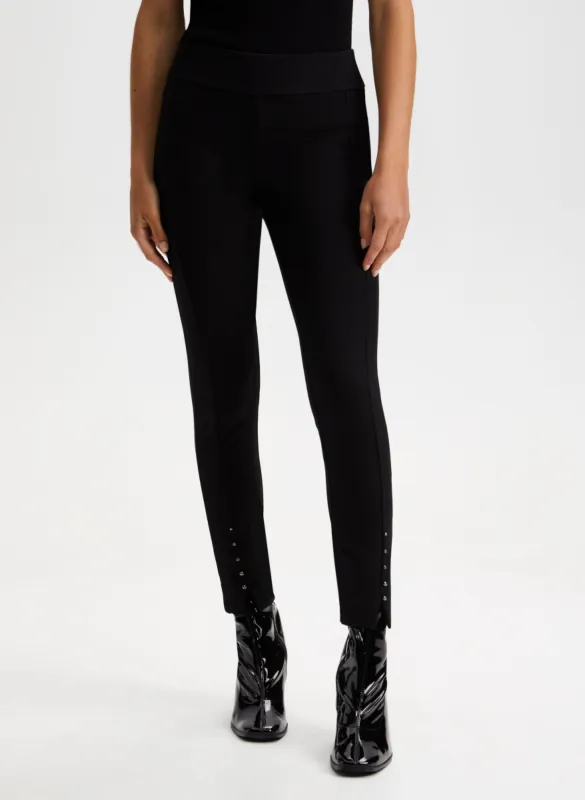 Pull-On Pearl Detail Leggings sold by Laura