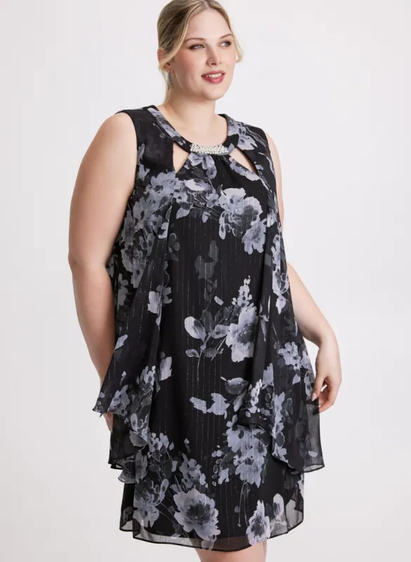 Floral Pearl Embellished Dress made by Laura