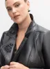 Melanie Lyne - Embroidered Vegan Leather Jacket sold by Laura