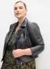 Melanie Lyne - Embroidered Vegan Leather Jacket sold by Laura