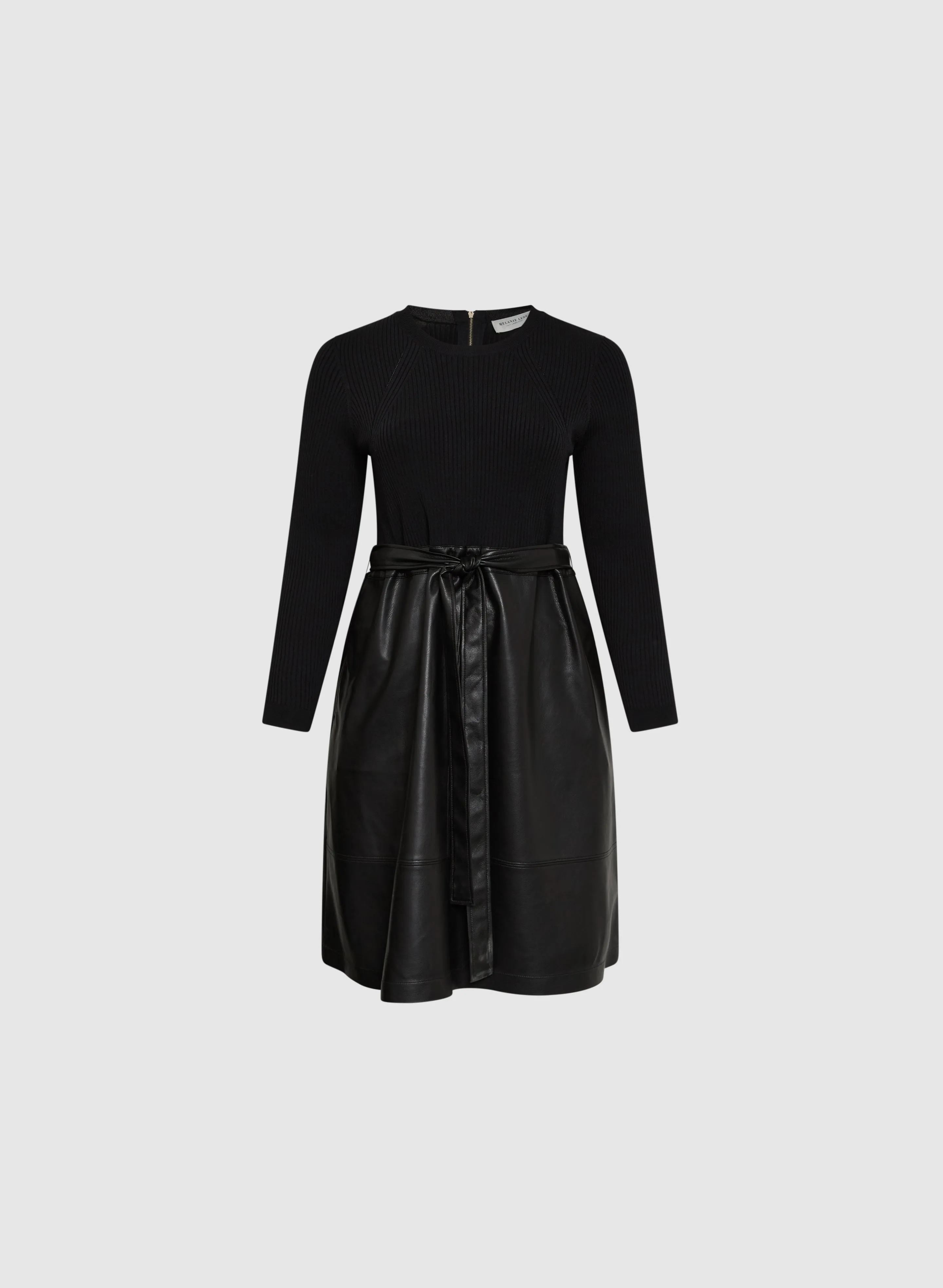 Melanie Lyne - Vegan Leather Illusion Dress sold by Laura product image thumbnail 5