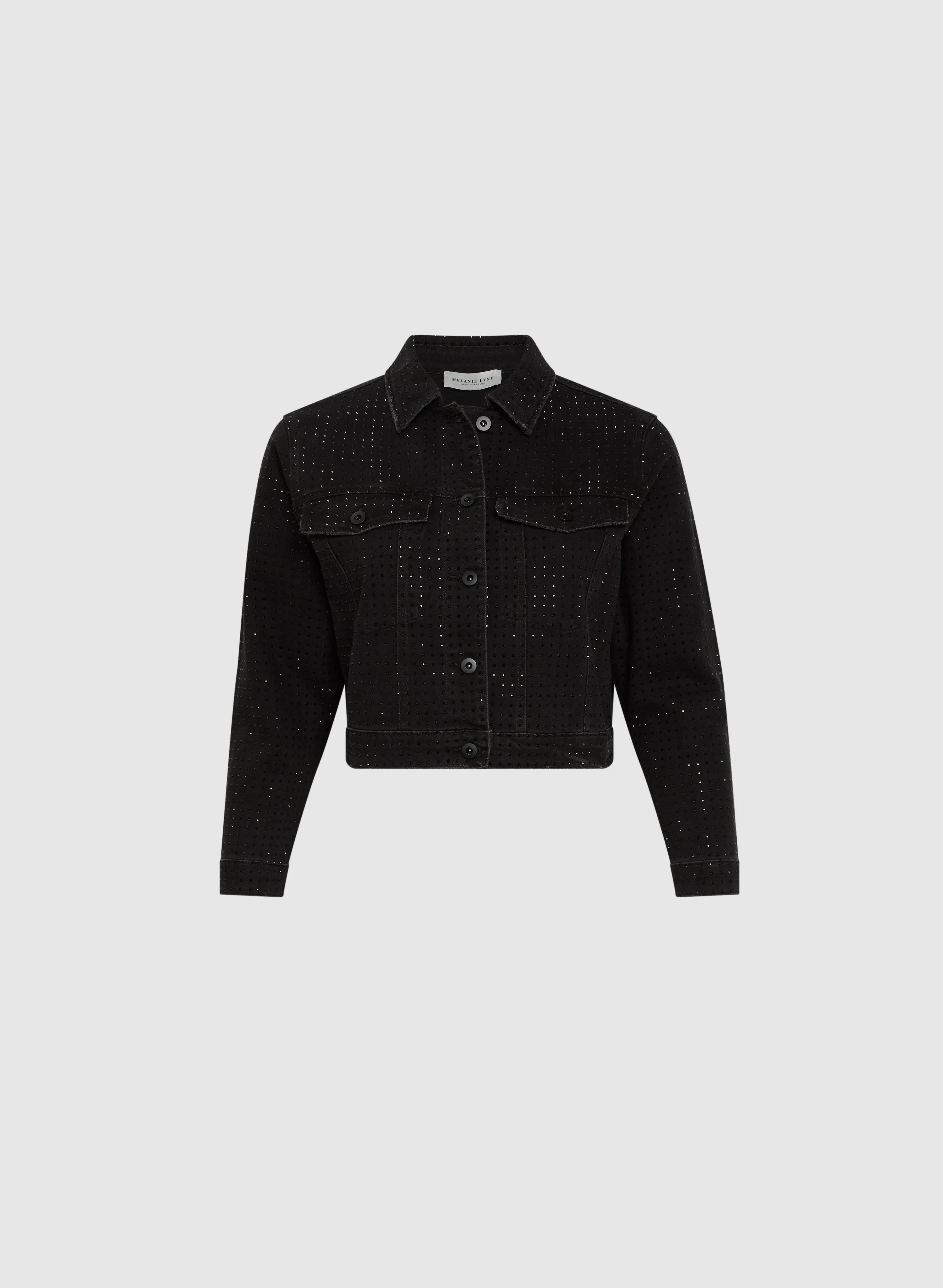 Melanie Lyne - Embellished Cropped Denim Jacket sold by Laura product image thumbnail 5