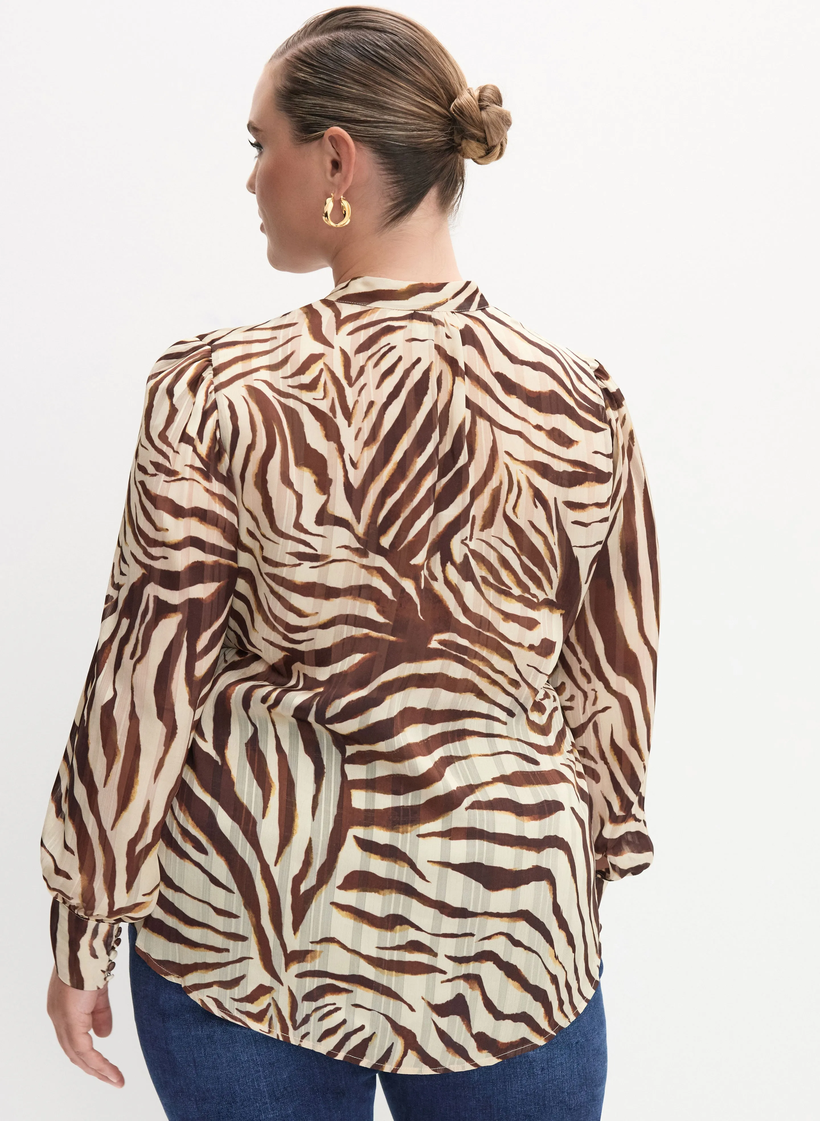 Melanie Lyne - Zebra Print Blouse sold by Laura product image thumbnail 3