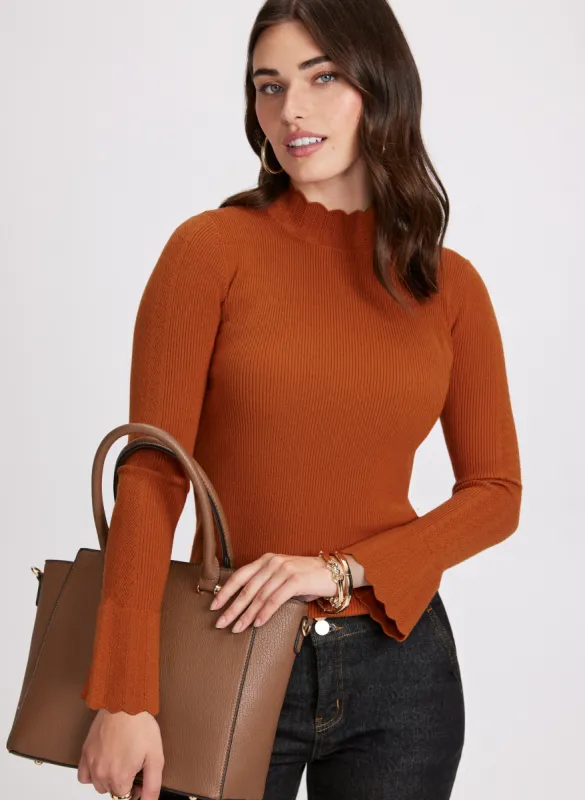 Bell Sleeve Knit Sweater sold by Laura