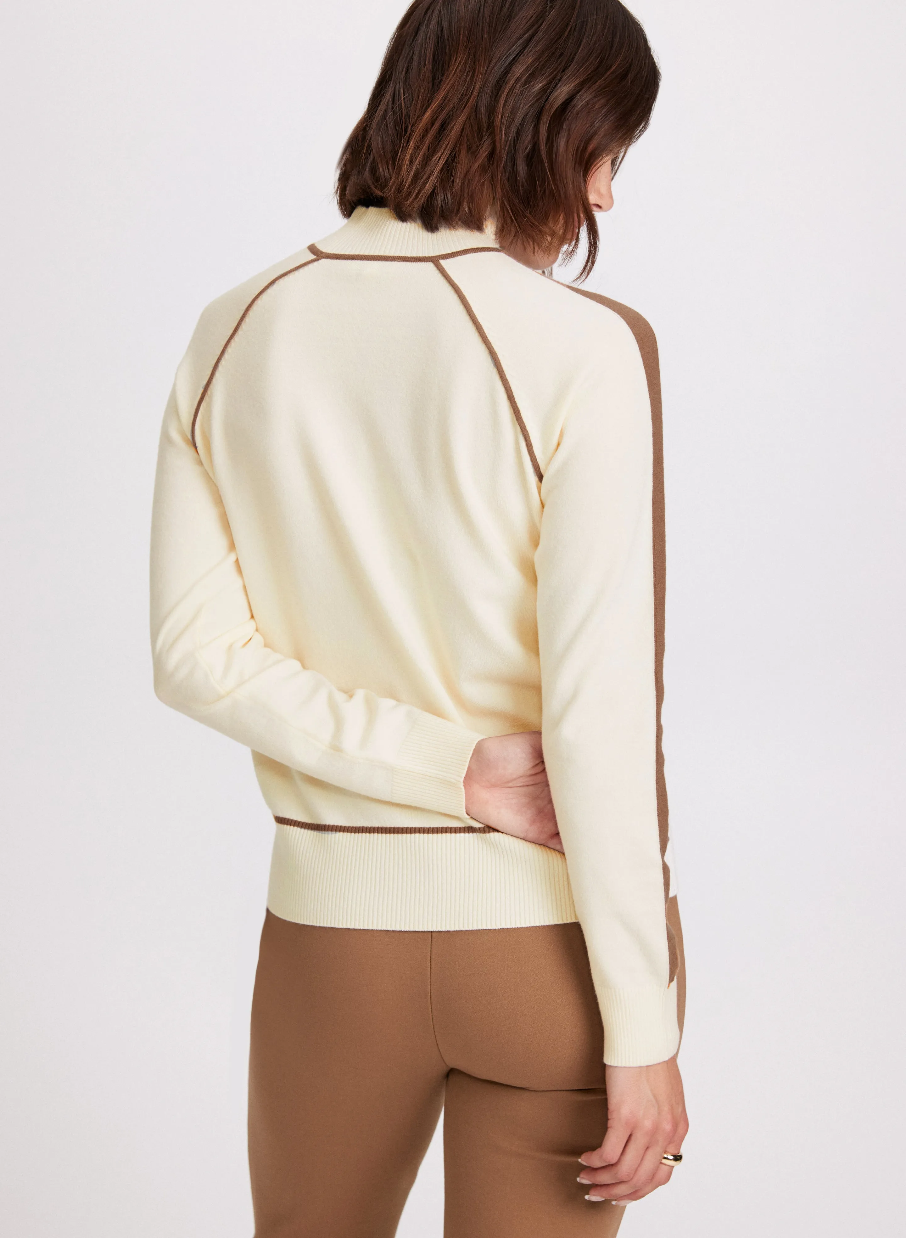 Colour Block Mock Neck Sweater sold by Laura product image thumbnail 4