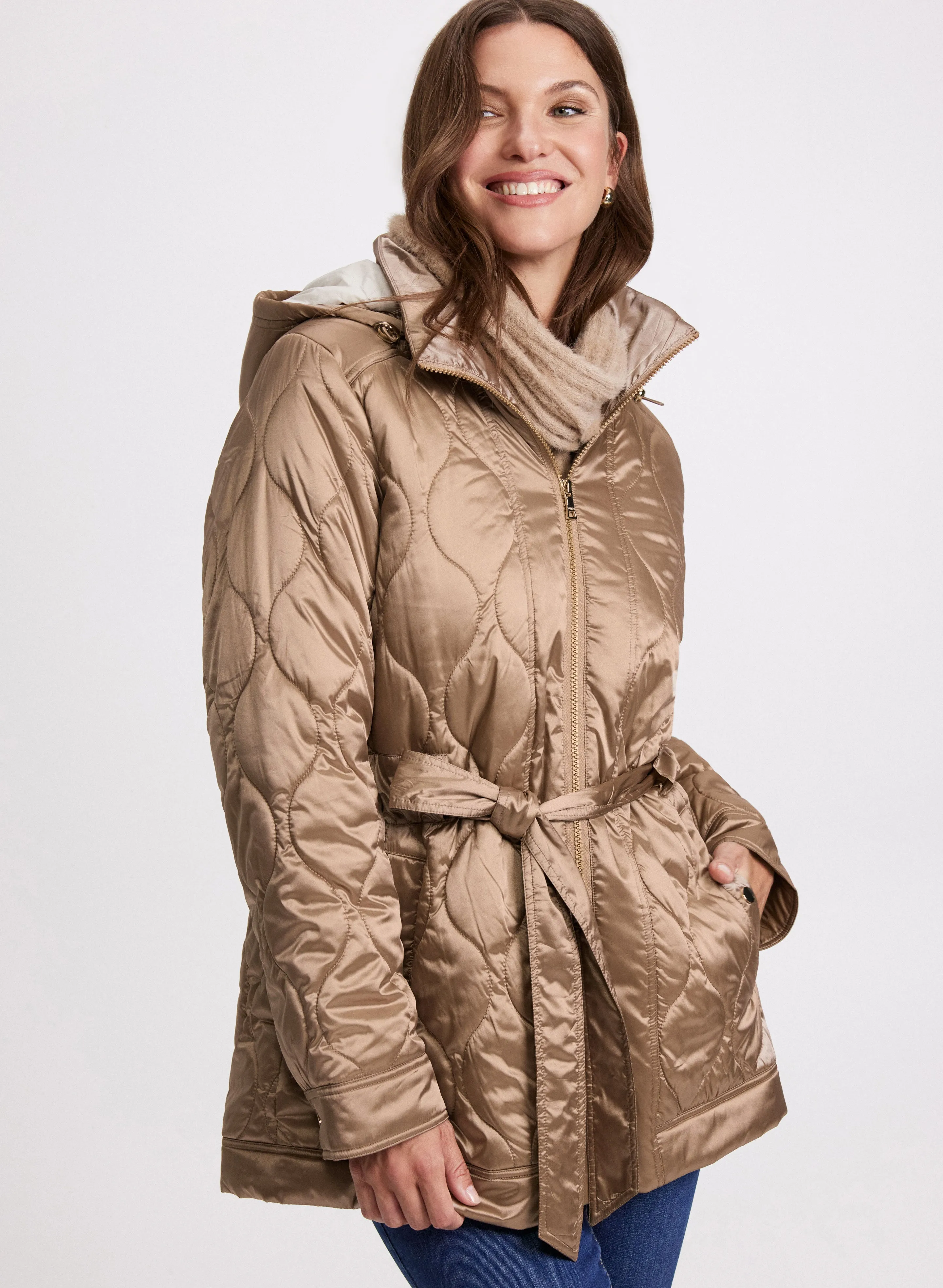 Belted Puffer Coat sold by Laura