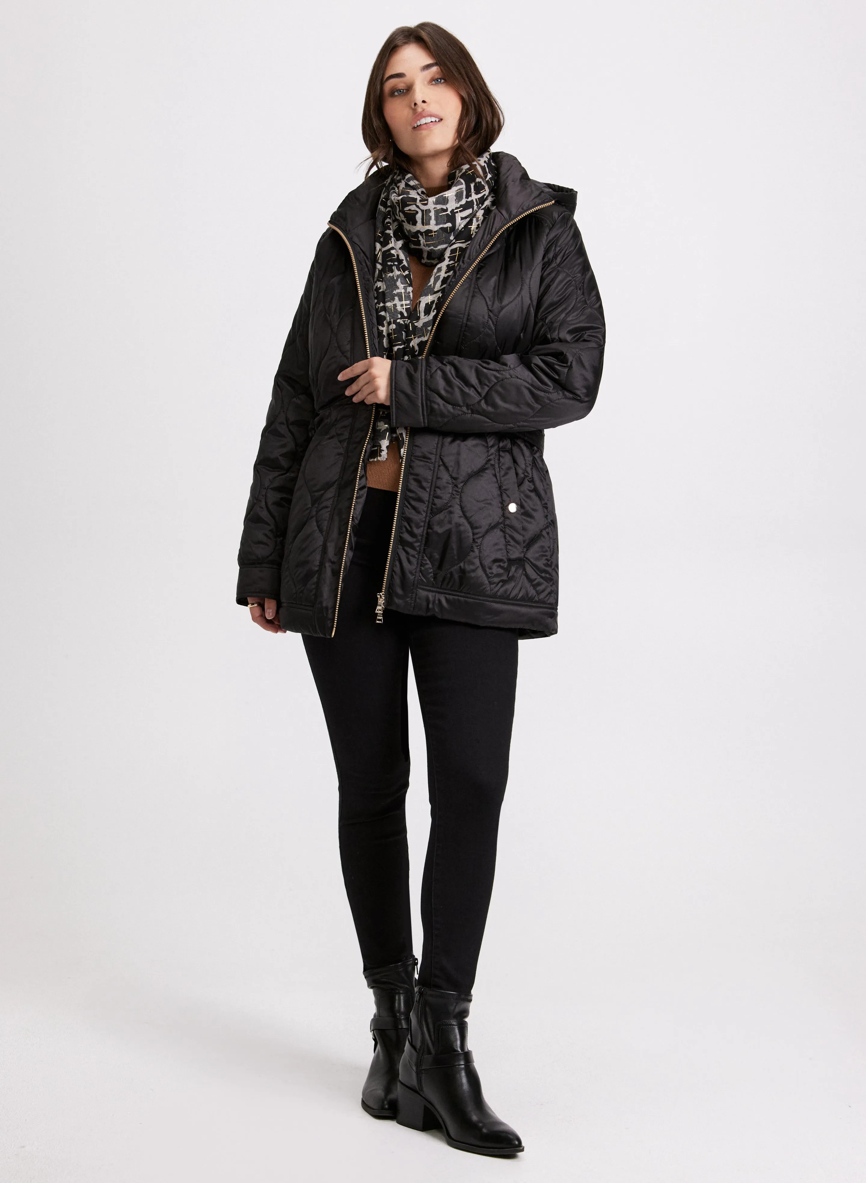 Belted Puffer Coat sold by Laura product image thumbnail 3