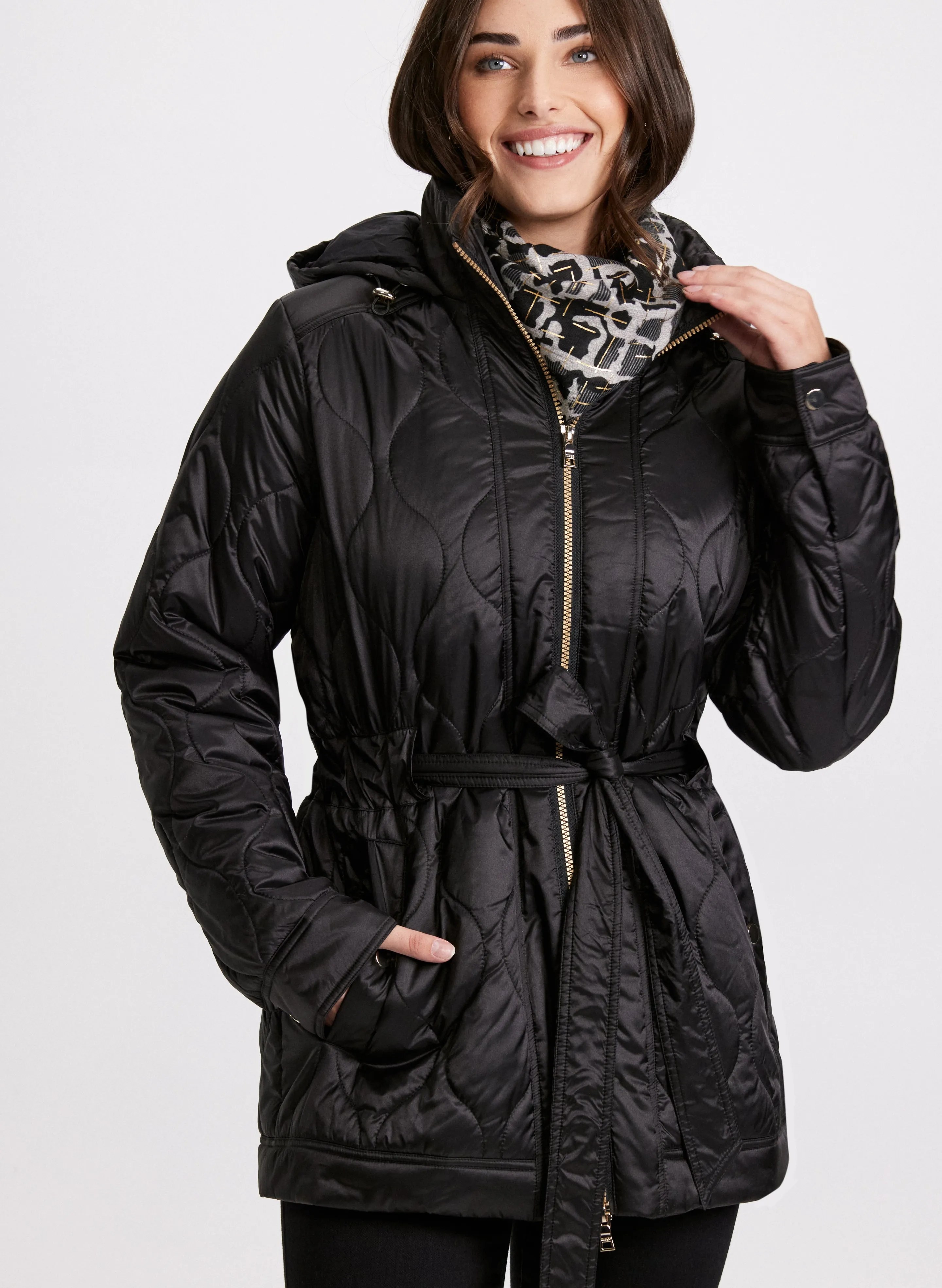Belted Puffer Coat sold by Laura