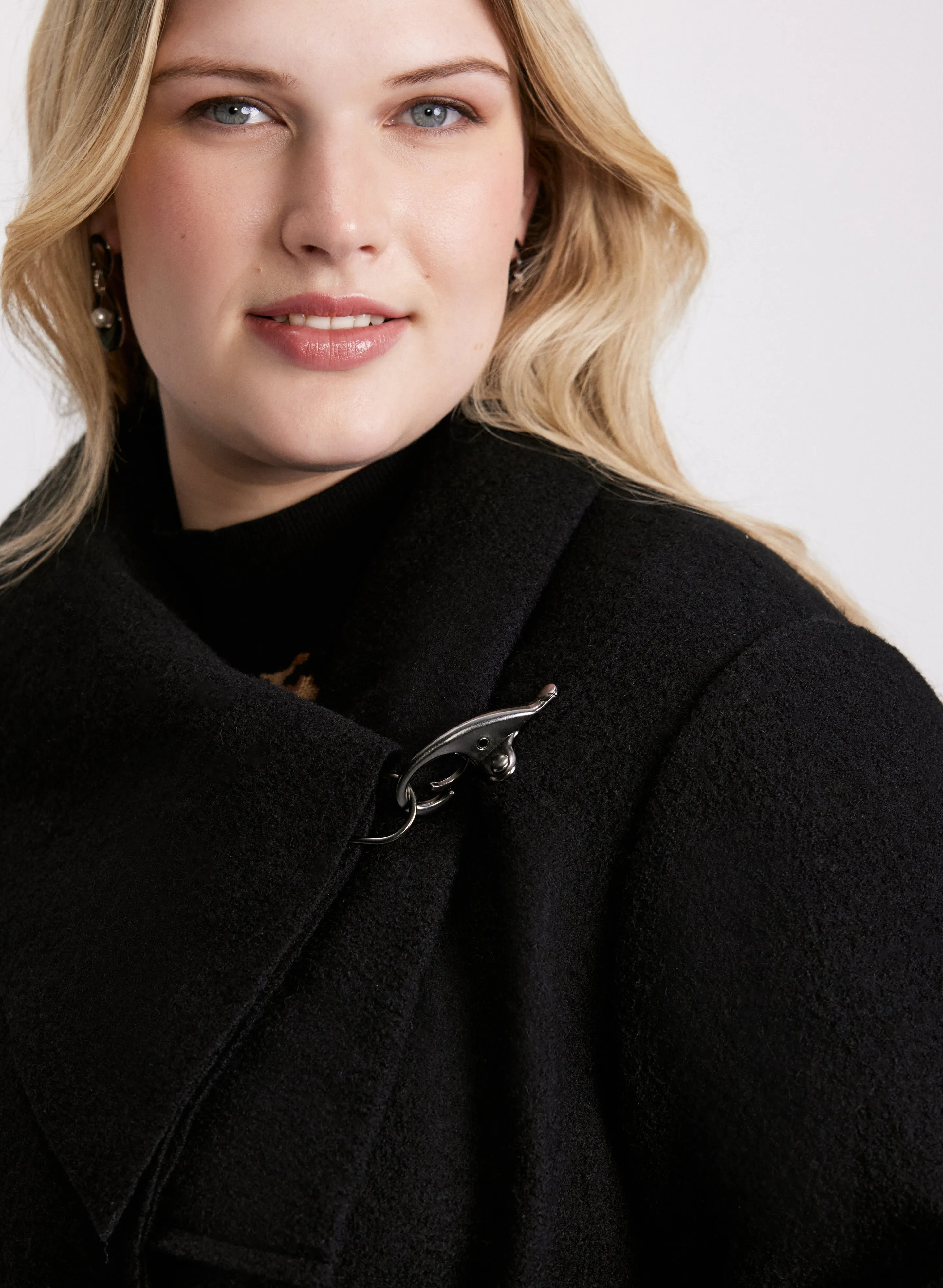 Cowl Neck Wool Coat sold by Laura product image thumbnail 5