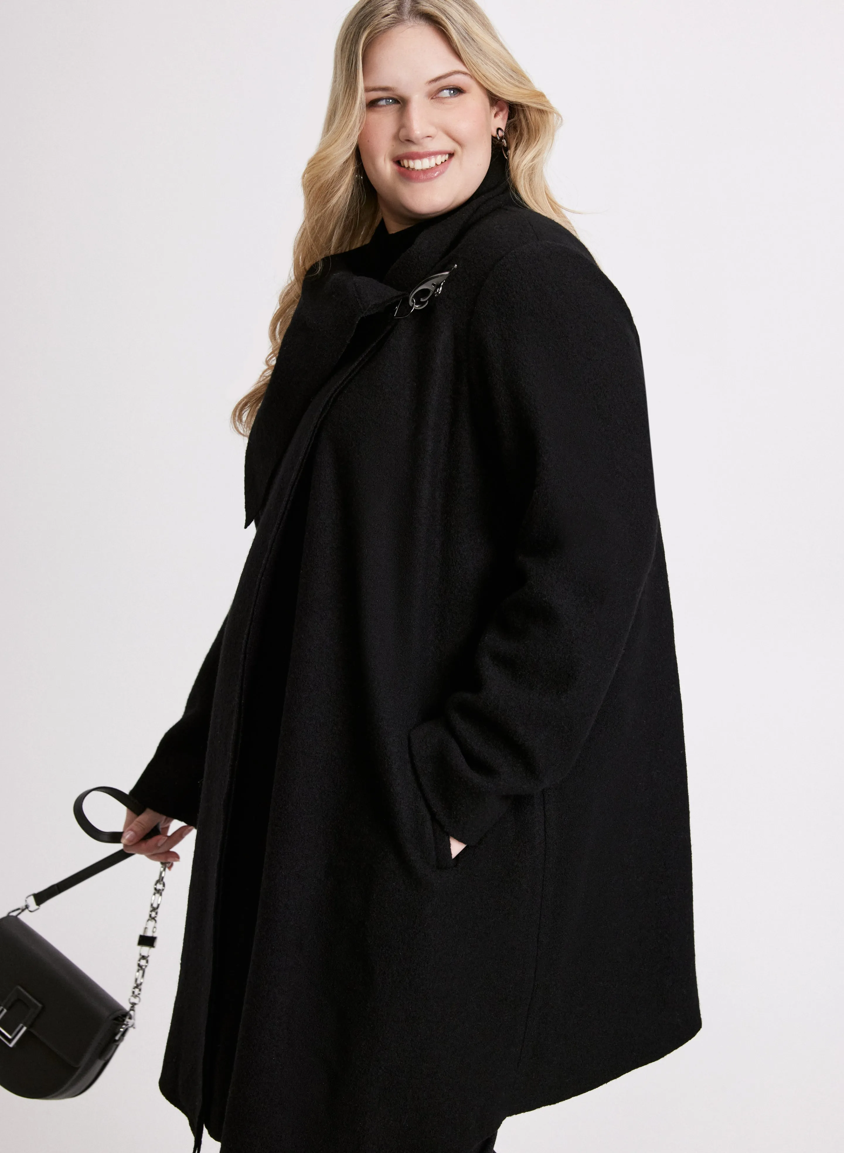 Cowl Neck Wool Coat sold by Laura