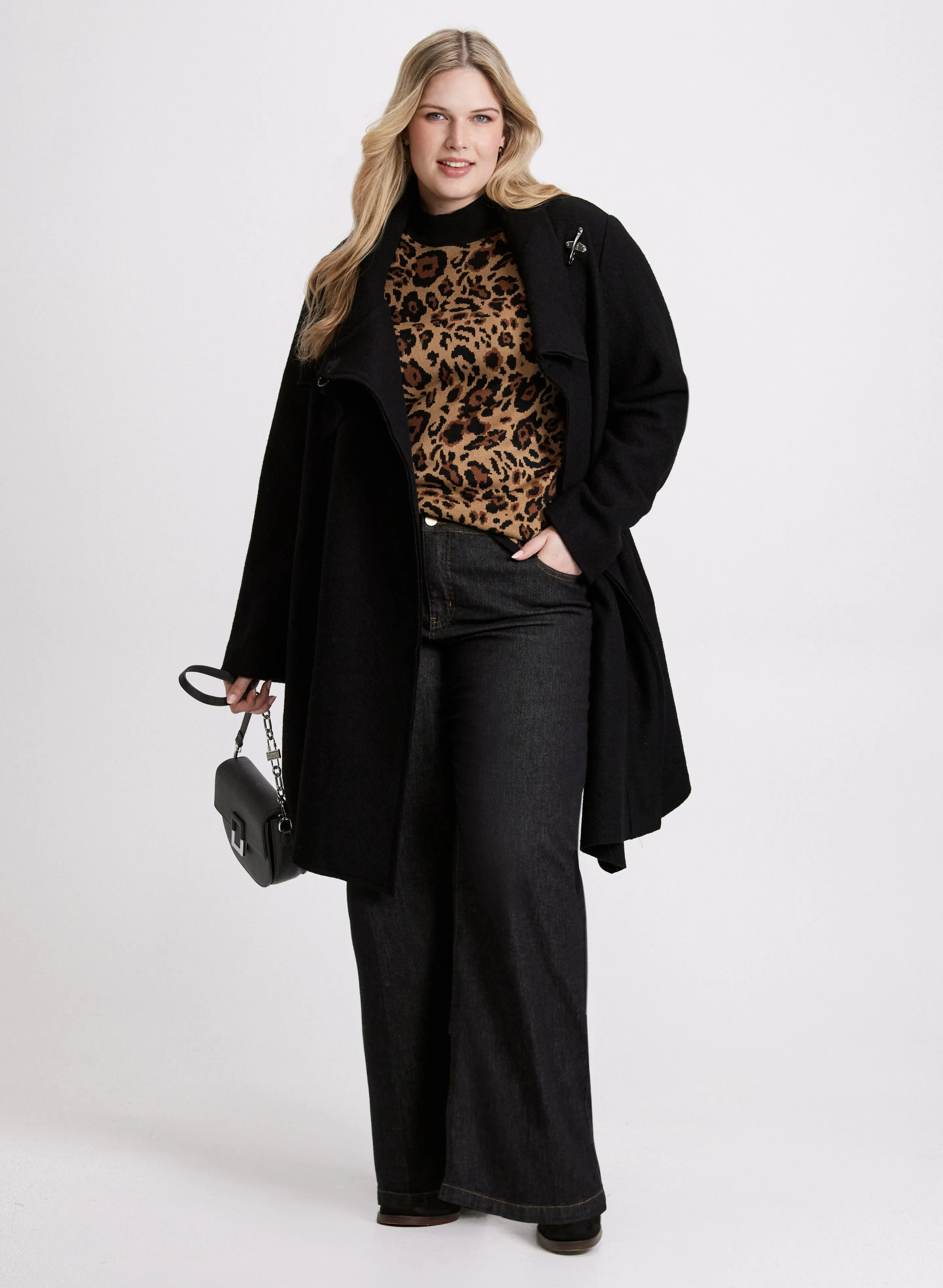 Cowl Neck Wool Coat sold by Laura product image thumbnail 3