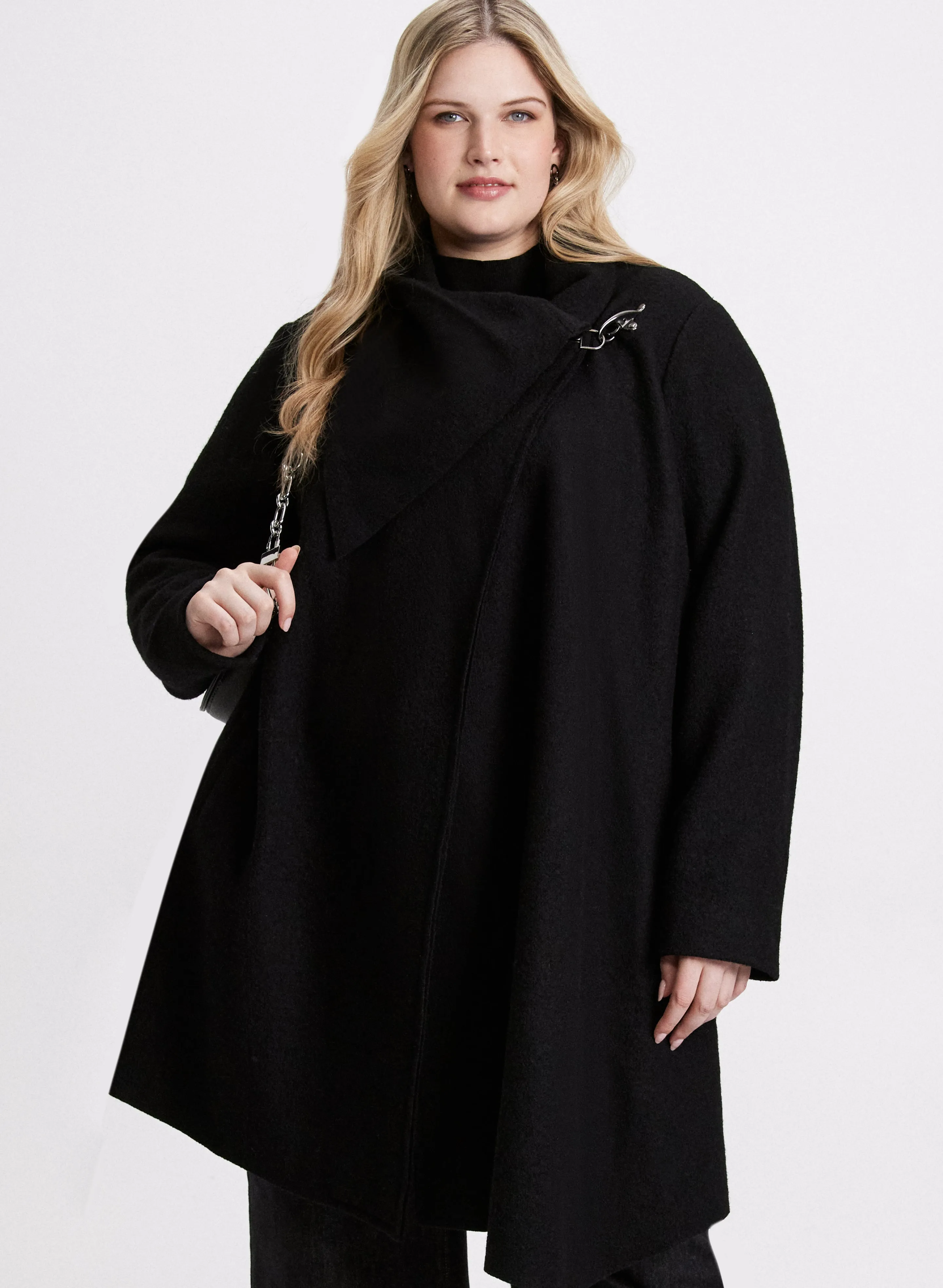 Cowl Neck Wool Coat sold by Laura product image thumbnail 2