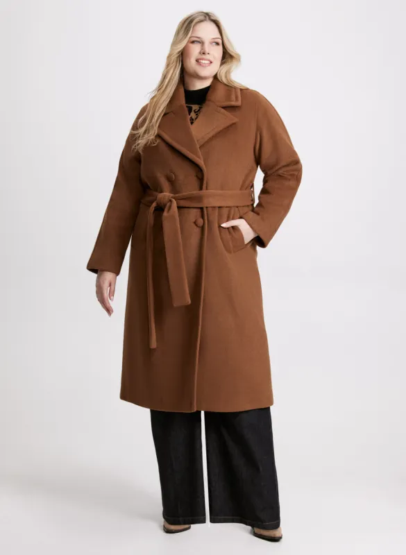 Belted Double-Breasted Coat sold by Laura