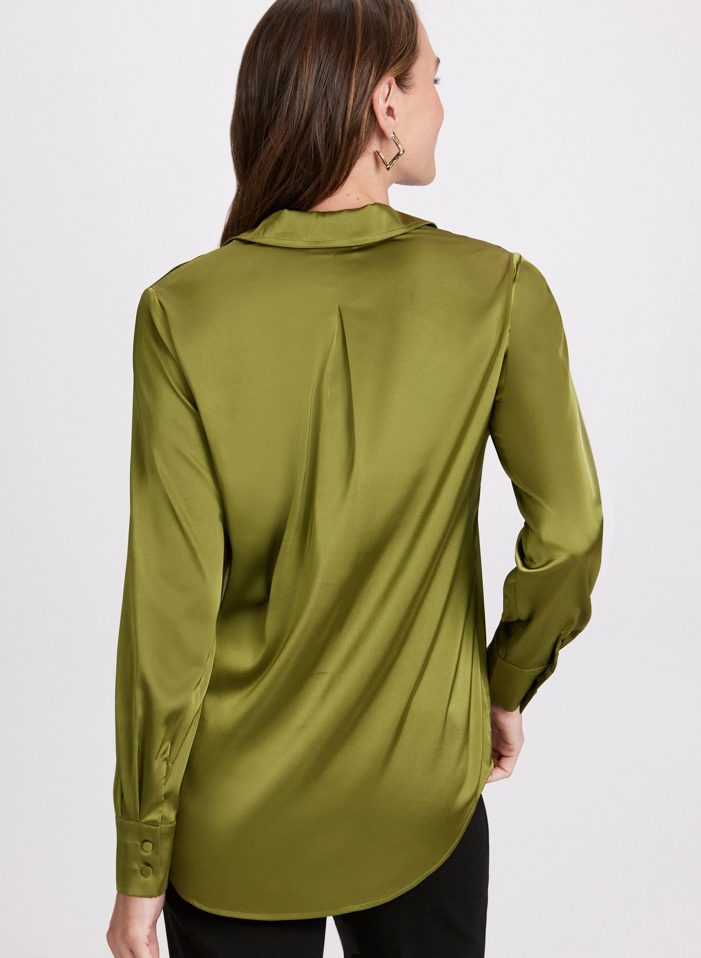High-Low Satin Blouse sold by Laura product image thumbnail 4