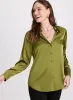 High-Low Satin Blouse sold by Laura