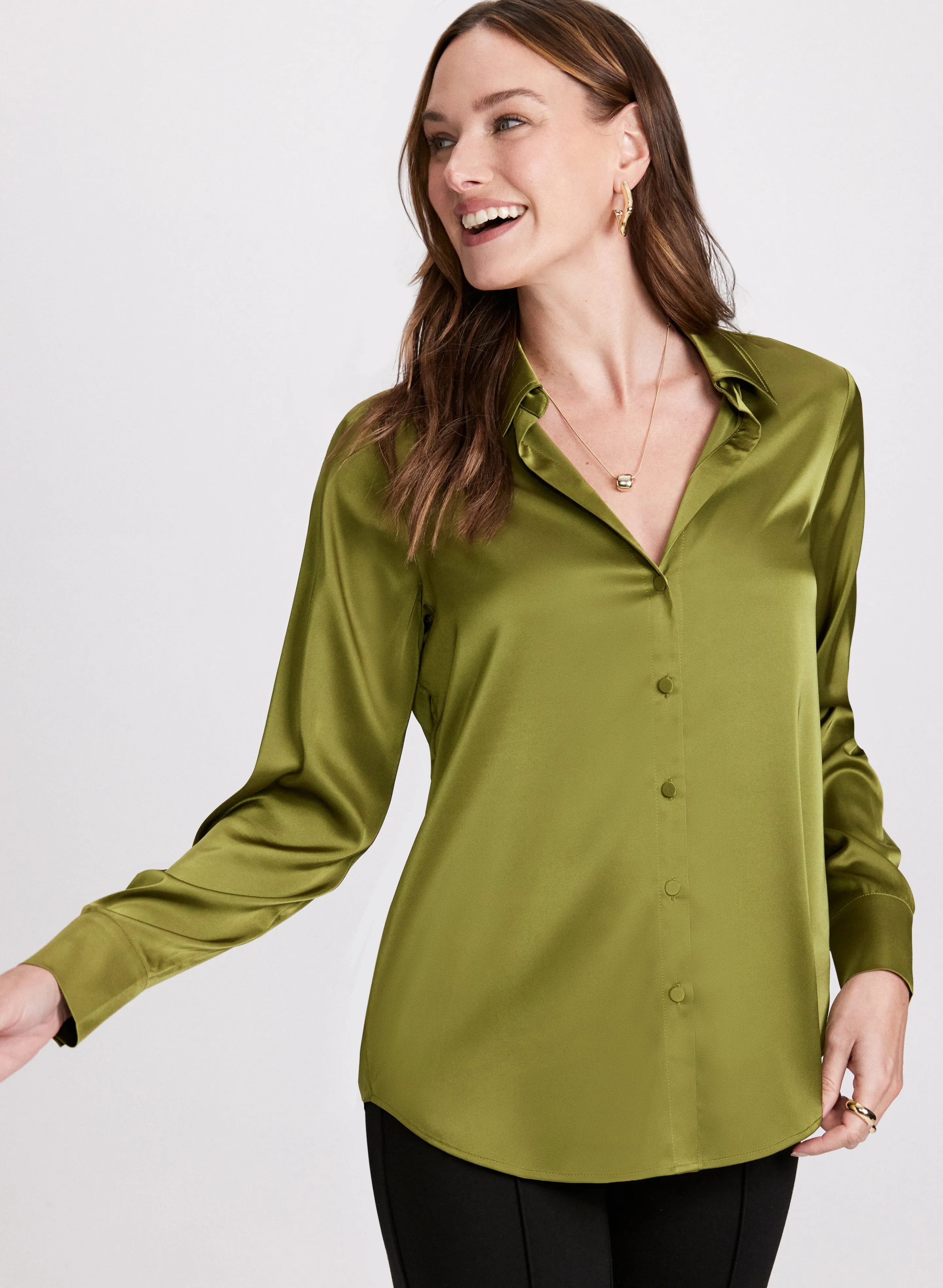 High-Low Satin Blouse sold by Laura product image thumbnail 2