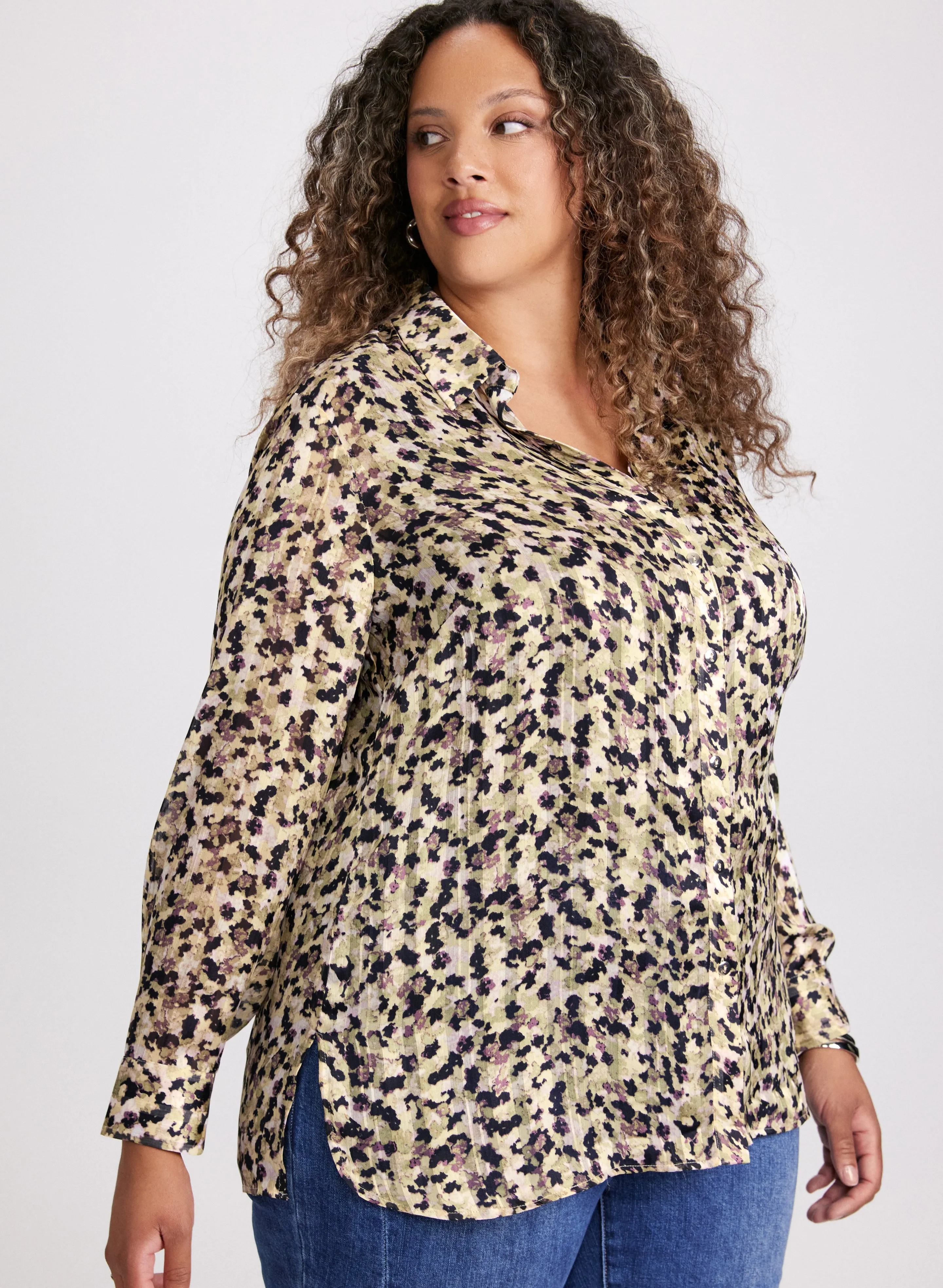 Abstract Print Long Sleeve Blouse sold by Laura product image thumbnail 2