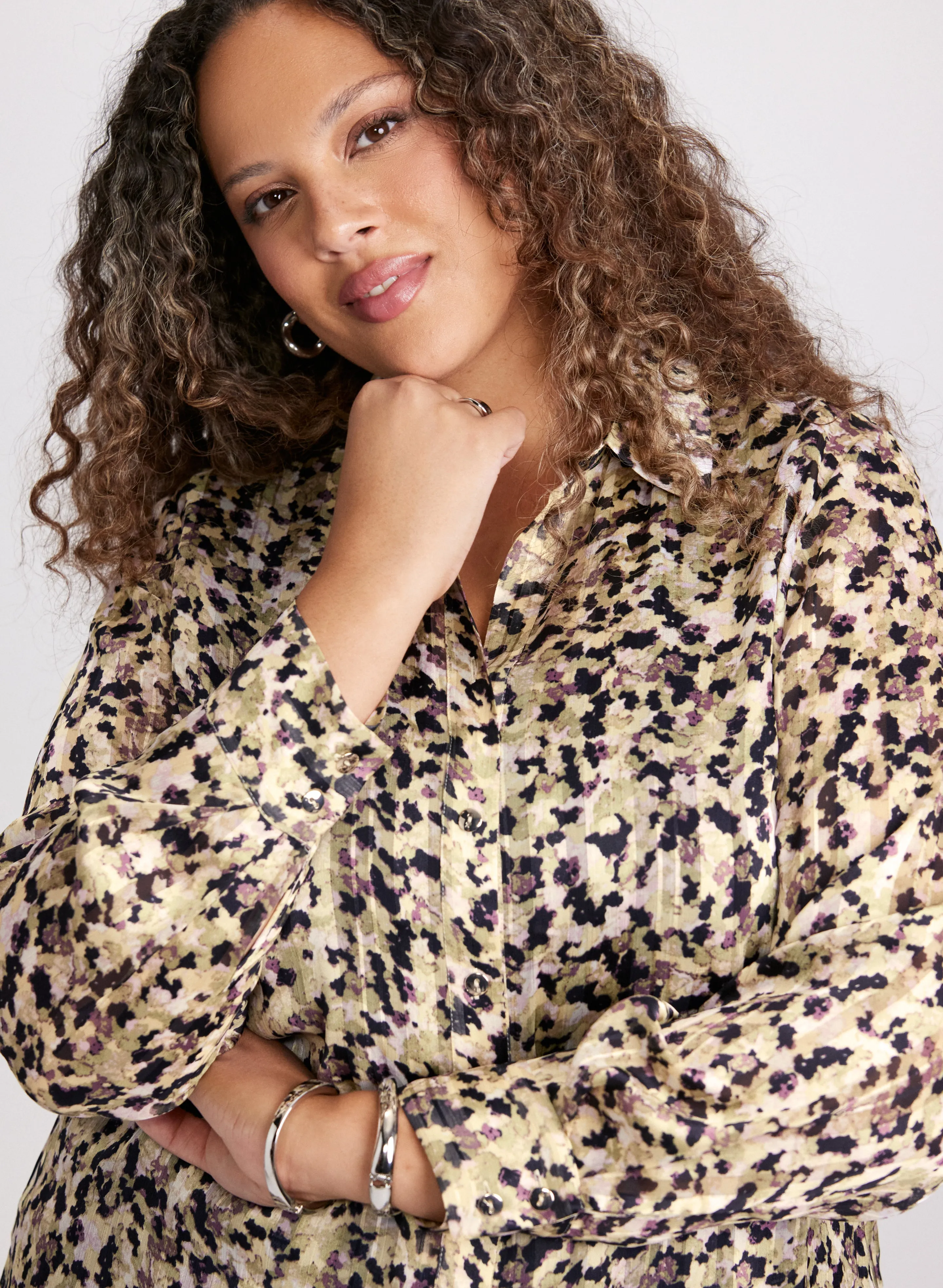 Abstract Print Long Sleeve Blouse sold by Laura product image thumbnail 5