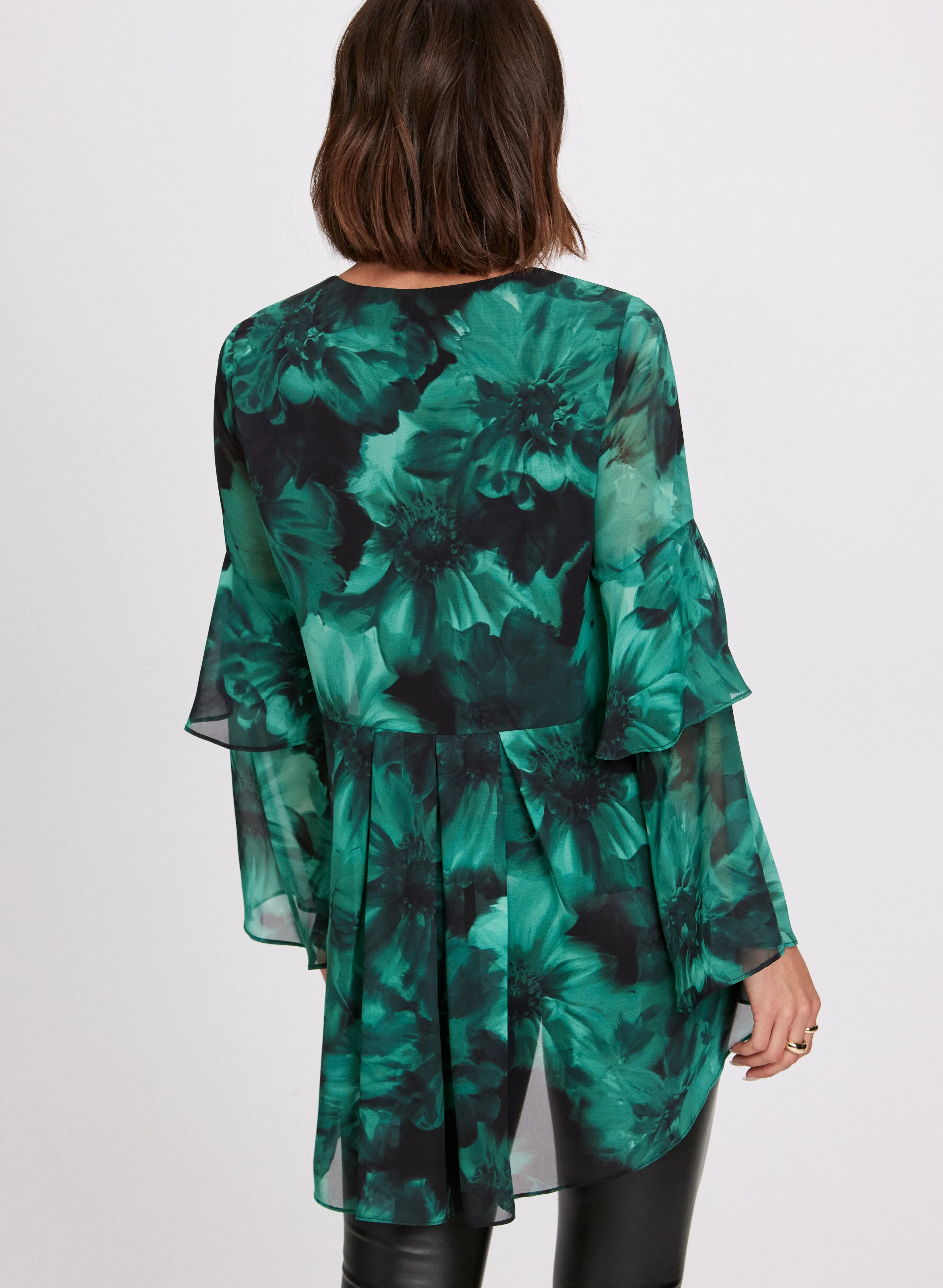 Floral Print Tiered Blouse sold by Laura product image thumbnail 4