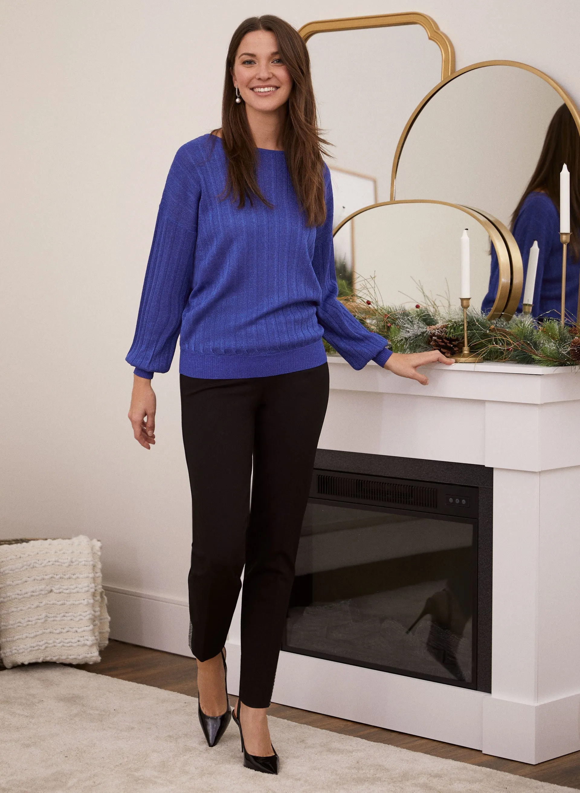 Glitter Rib Knit Sweater sold by Laura product image thumbnail 5