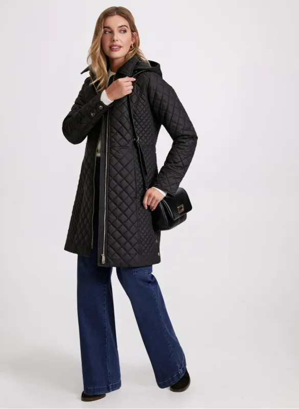 Diamond Quilted Puffer Coat sold by Laura