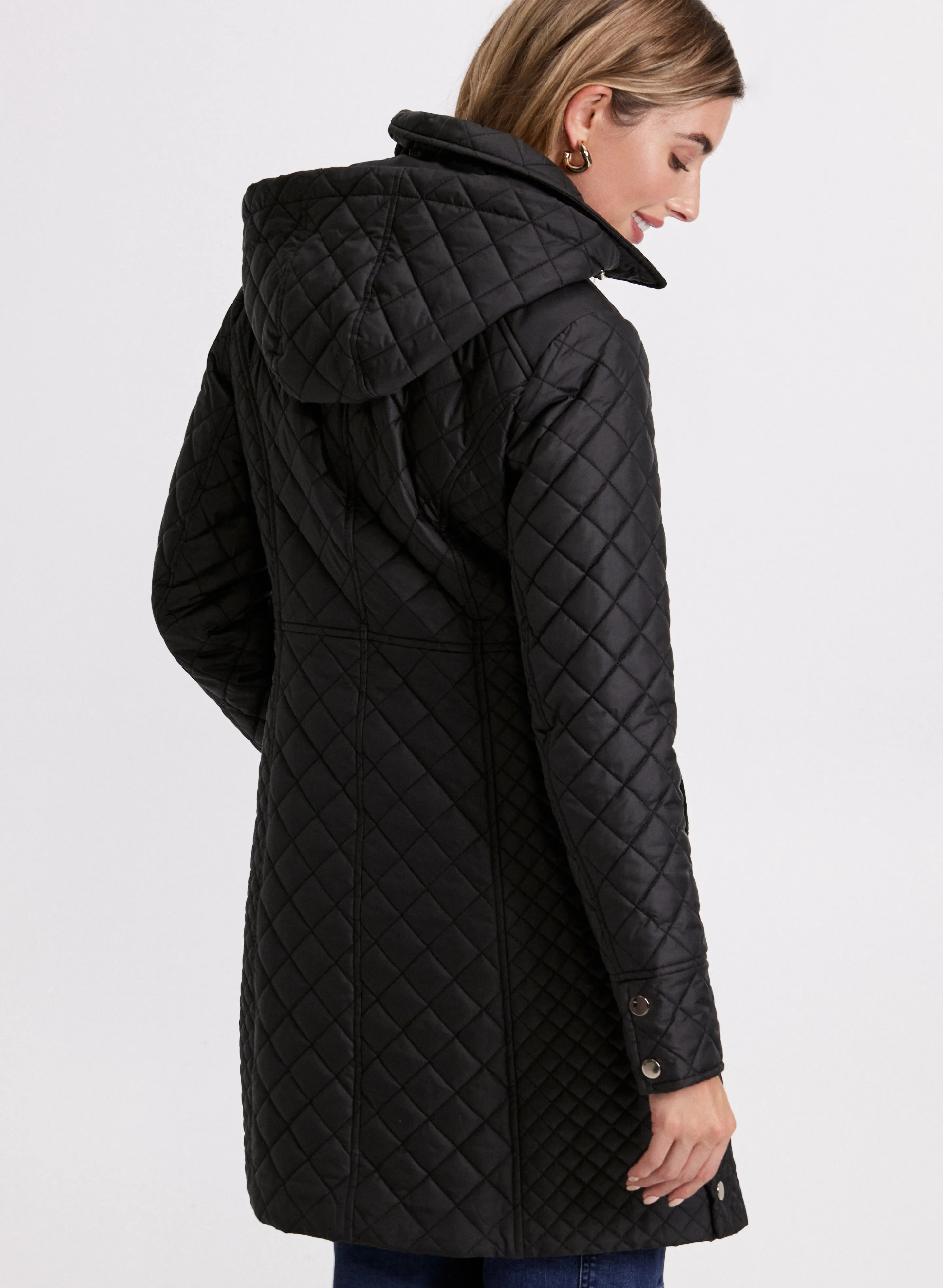 Diamond Quilted Puffer Coat sold by Laura product image thumbnail 4