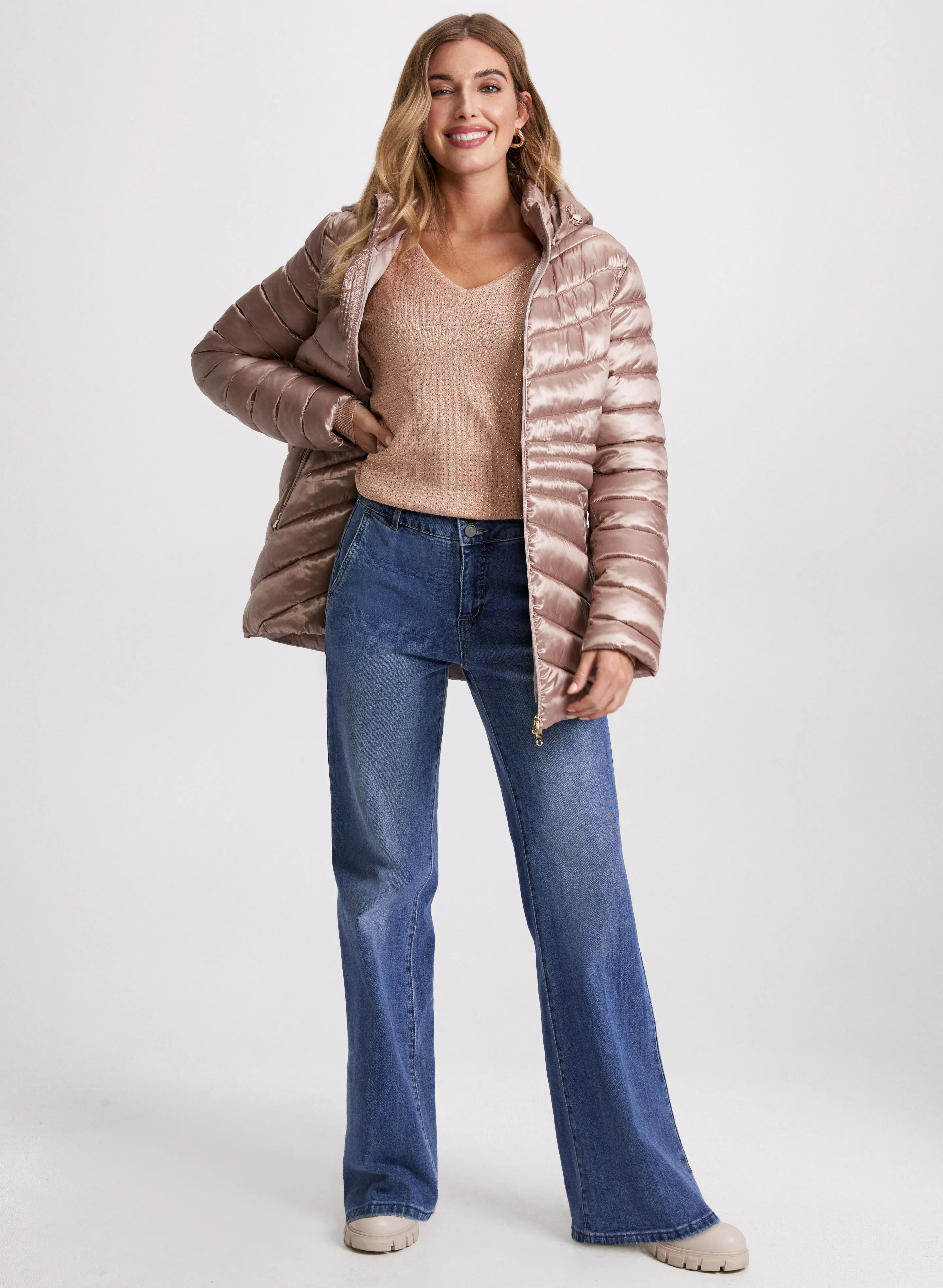 Removable Hood Puffer Coat sold by Laura