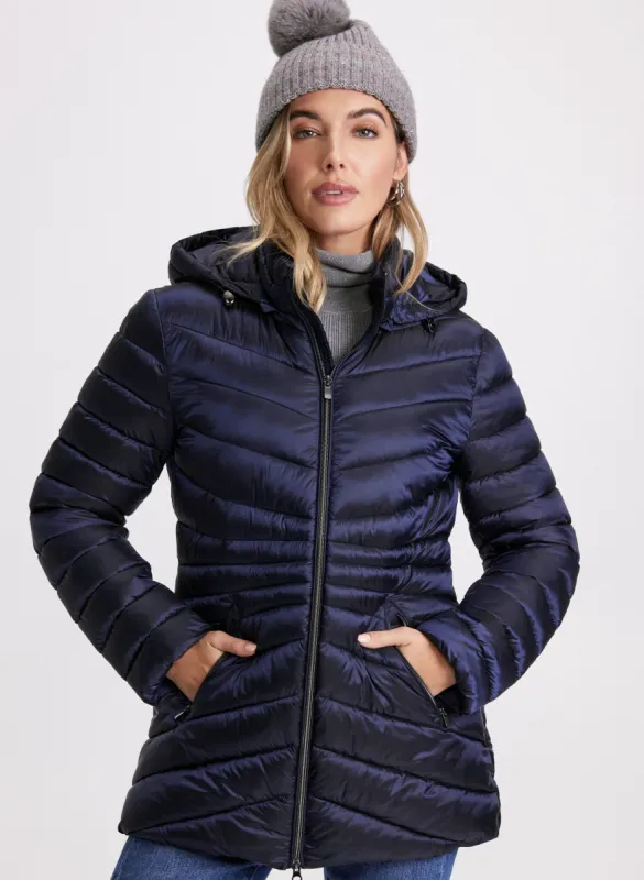 Removable Hood Puffer Coat sold by Laura