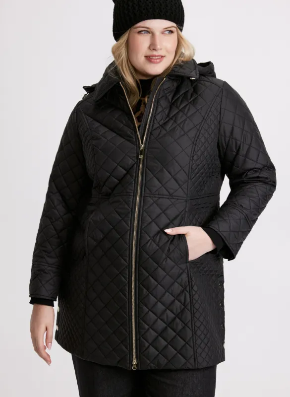 Diamond Quilted Puffer Coat sold by Laura