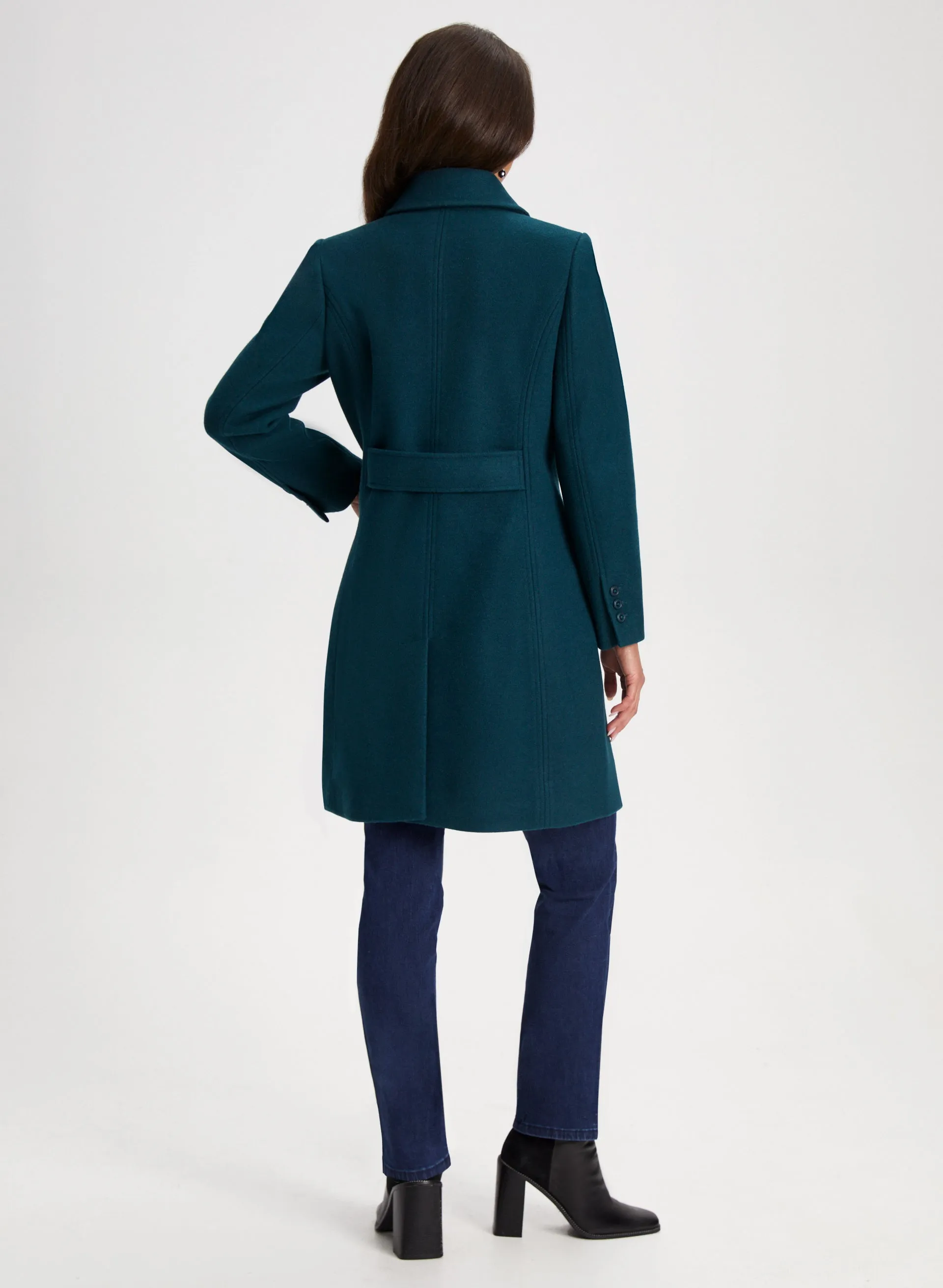 Club Collar Wool Blend Coat sold by Laura product image thumbnail 4