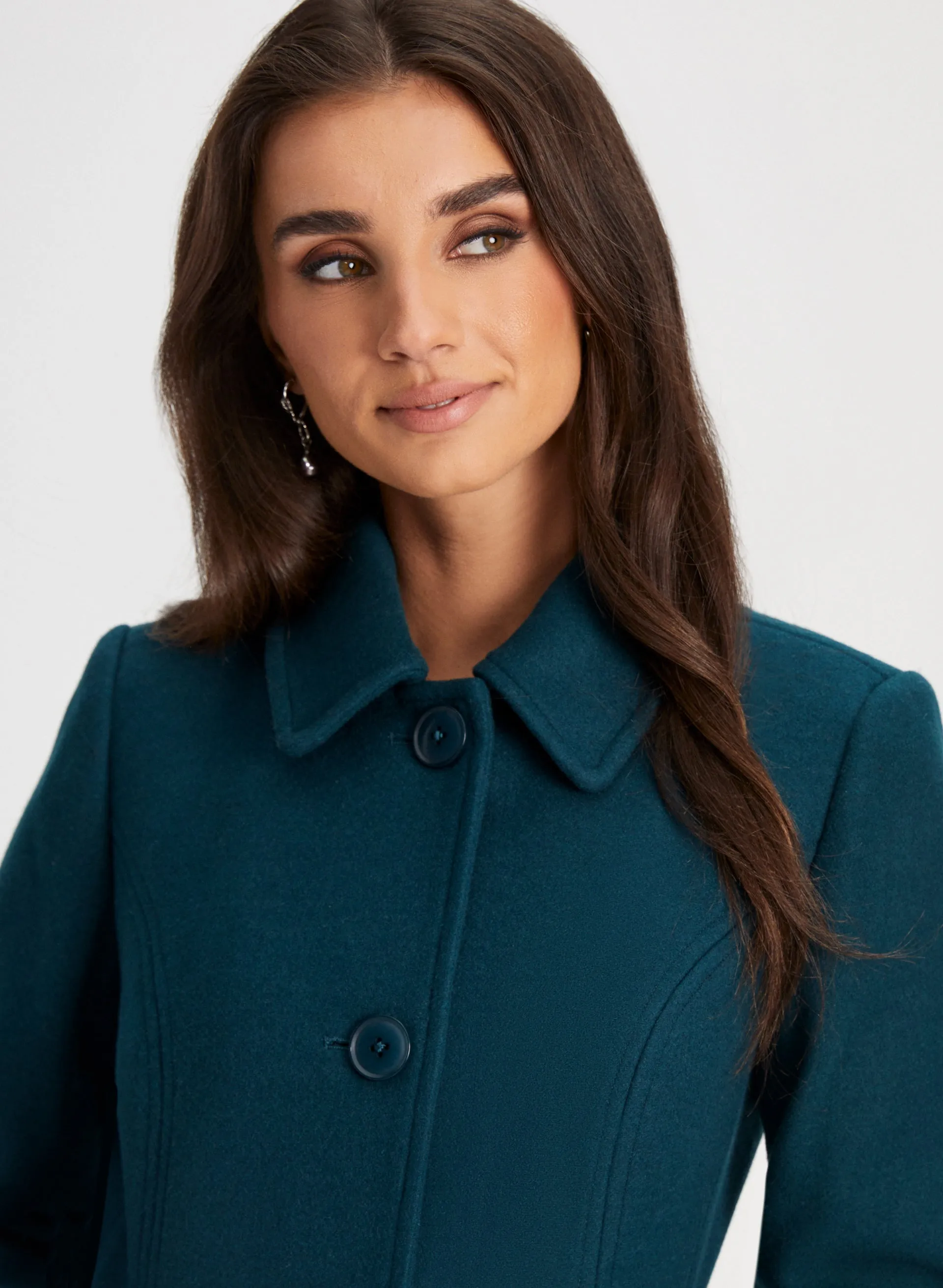 Club Collar Wool Blend Coat sold by Laura product image thumbnail 5