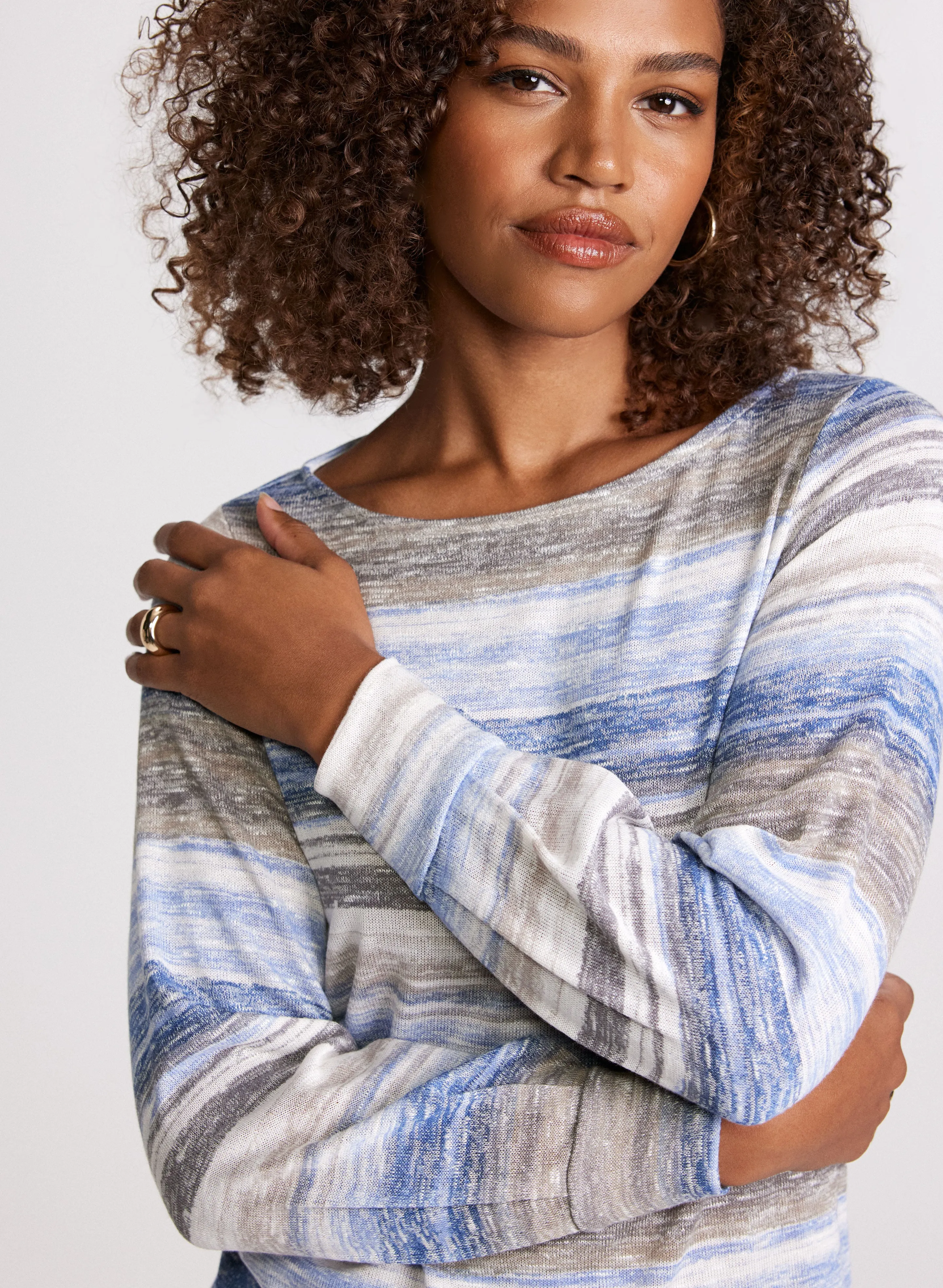 Stripe Print Top sold by Laura product image thumbnail 2